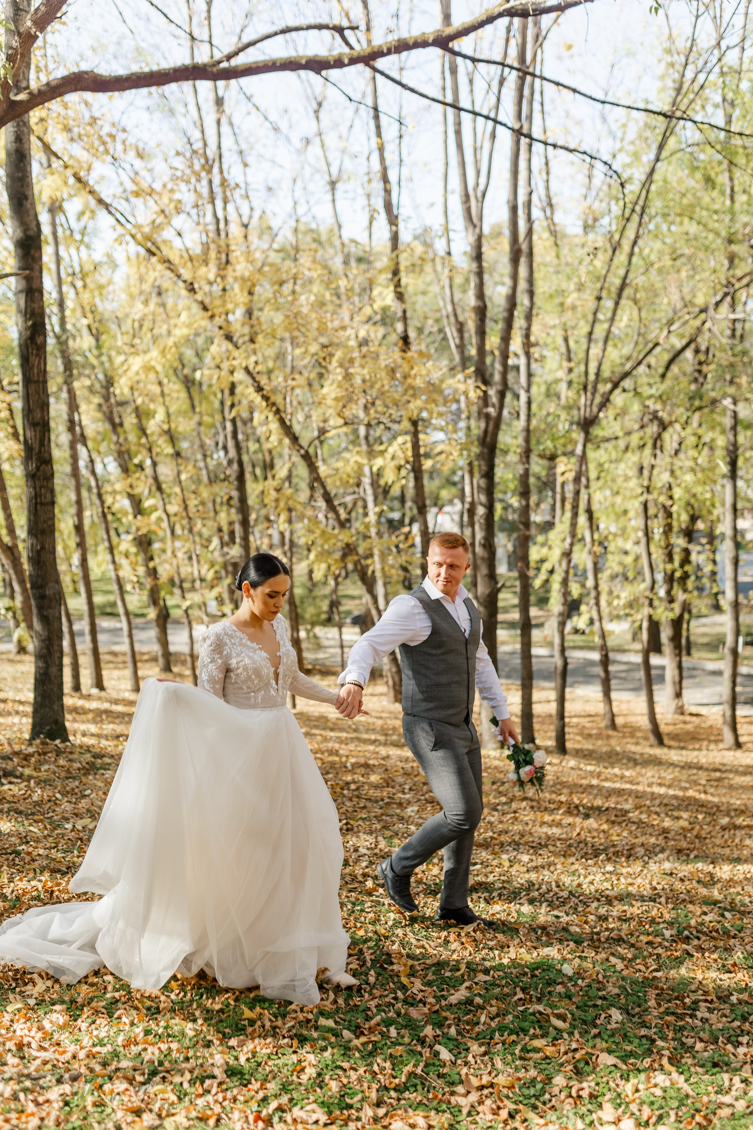 Степан и Алина. Красивая осенняя прогулка. Свадебный фотограф в Хабаровске