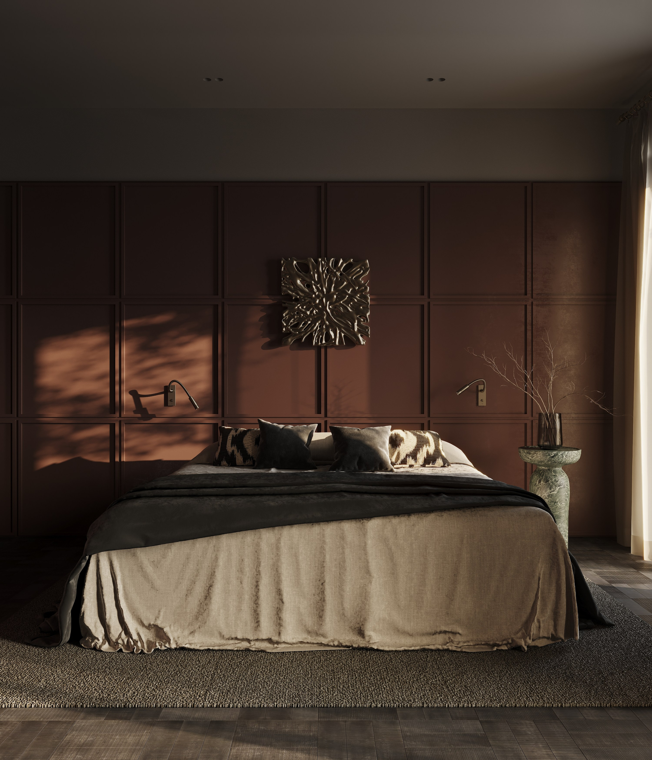 Autumn Bedroom. Середа Юлия | Визуализация