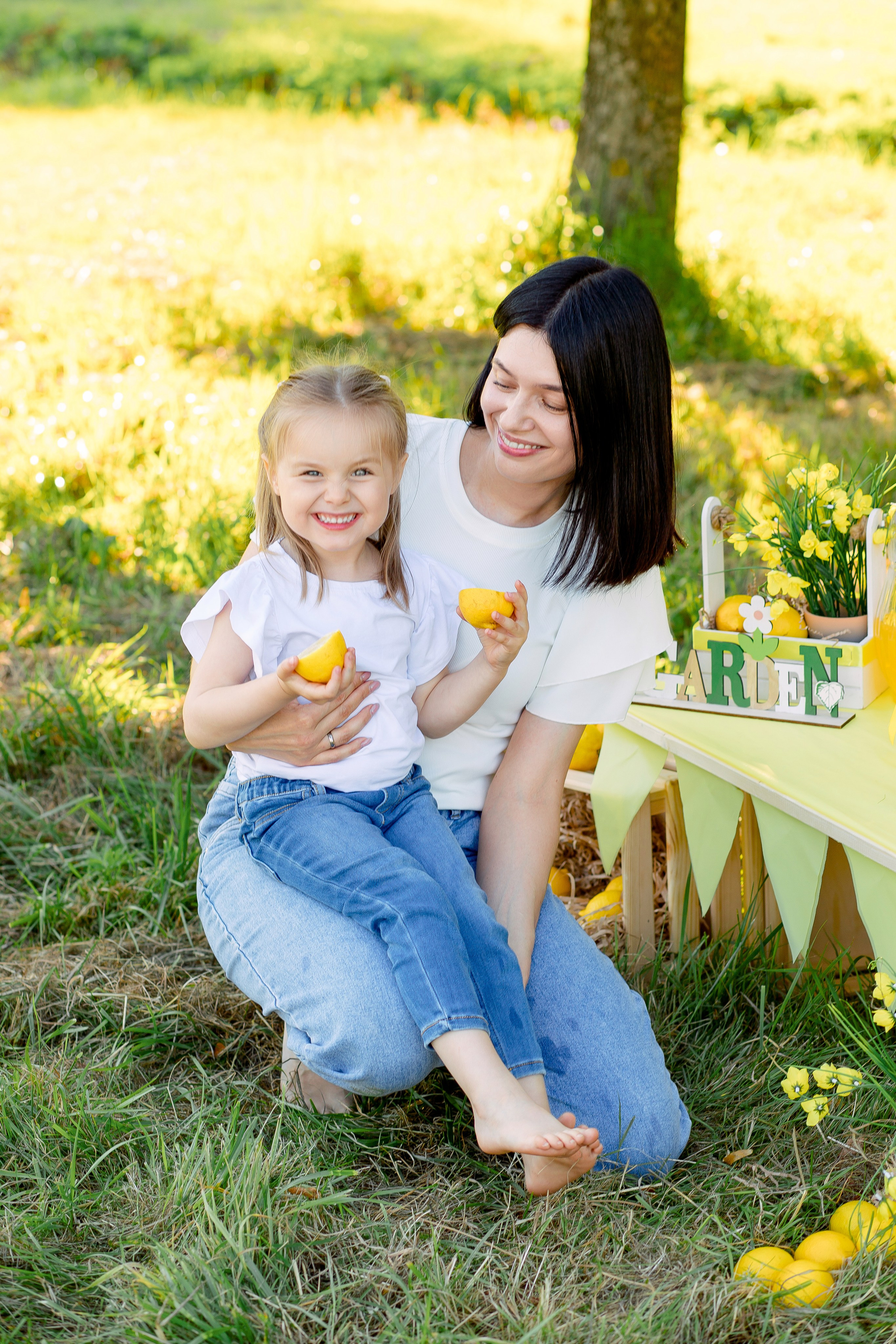 Летняя фотосессия в парке мамы и дочери. Фотограф в Санкт-Петербурге, Анна Скворцова