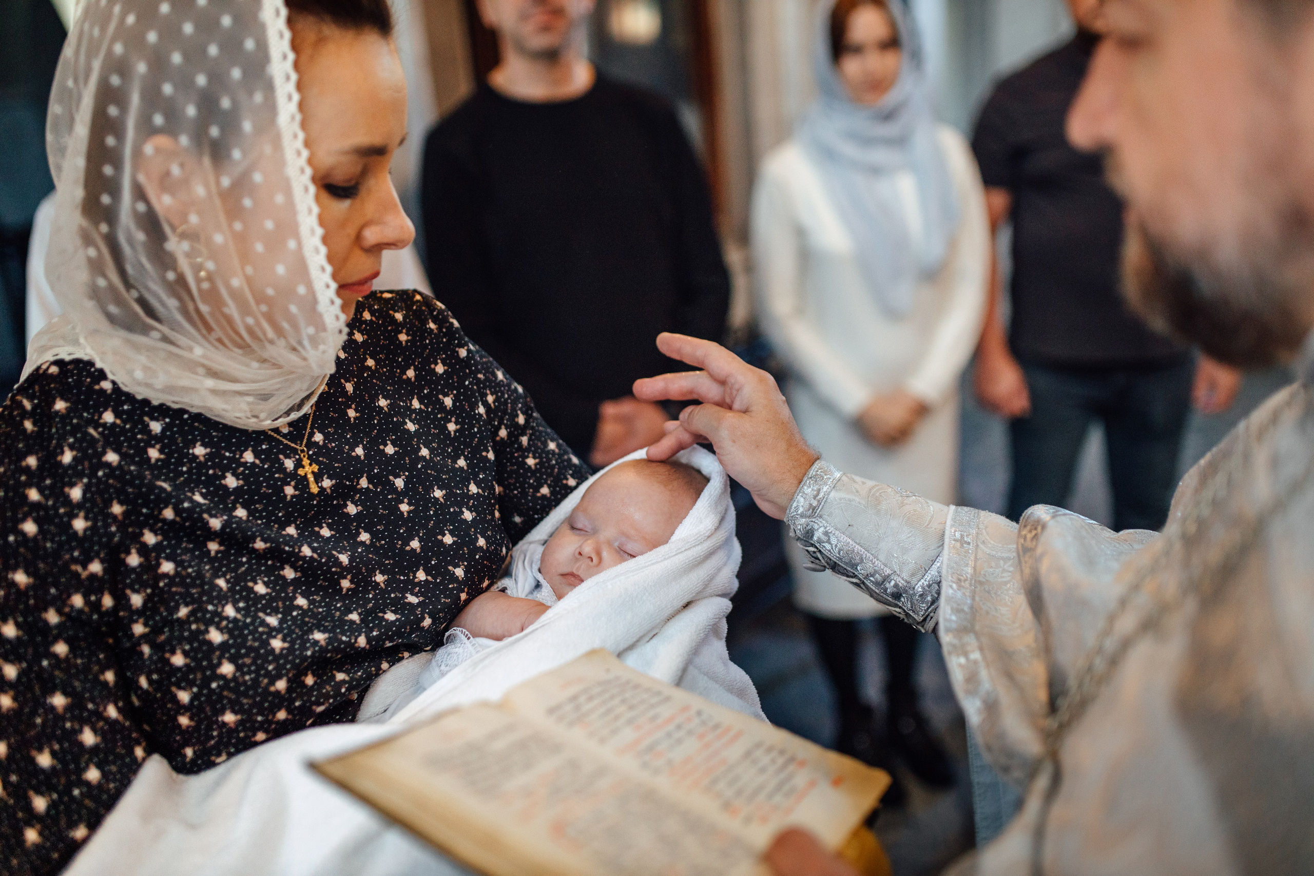 Крещение Тимура храм иконы Всех Скорбящих Радость, октябрь 2024