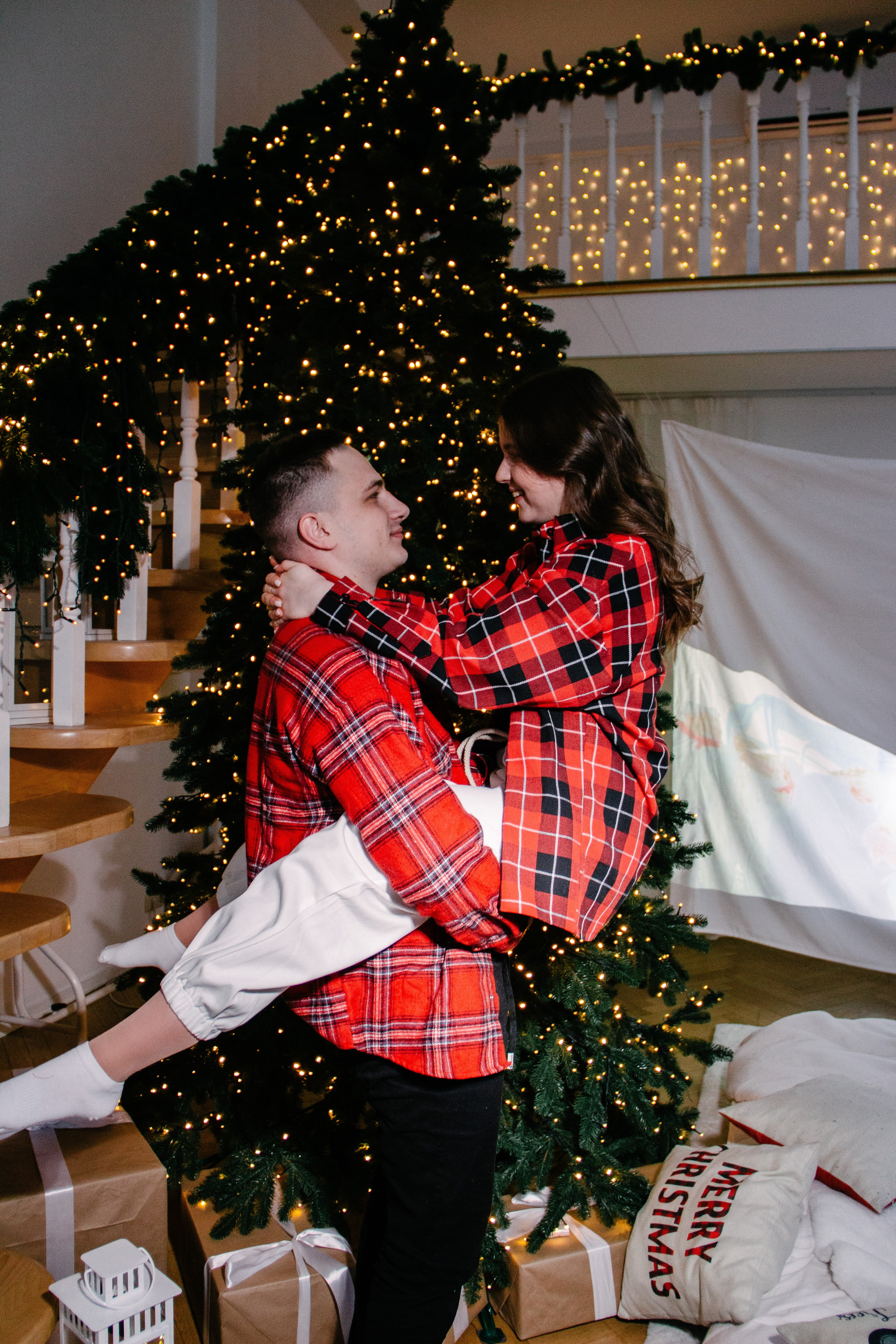 Новогодний кинотеатр. Фотограф Москва — личные фотосессии, лавстори в студии