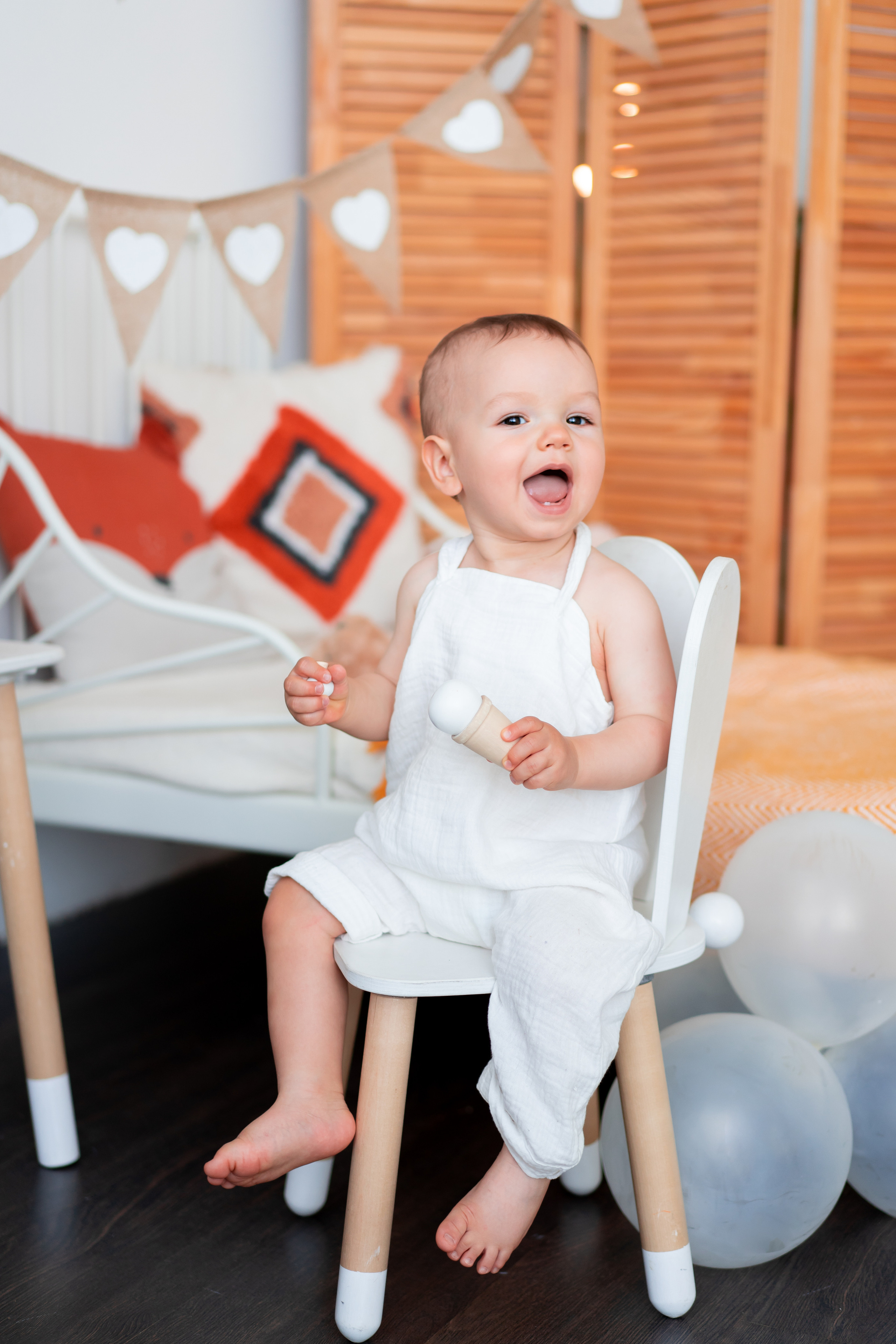 Первый день рождения малыша. Детская, семейная фотостудия в Санкт-Петербурге