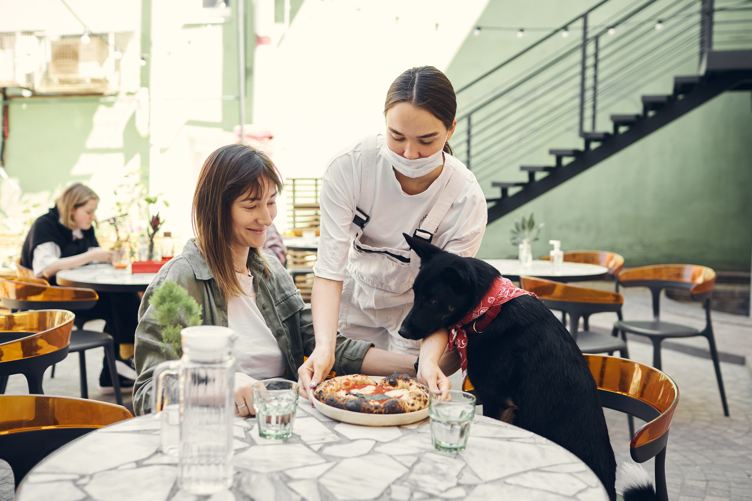 Тера идет в пиццерию