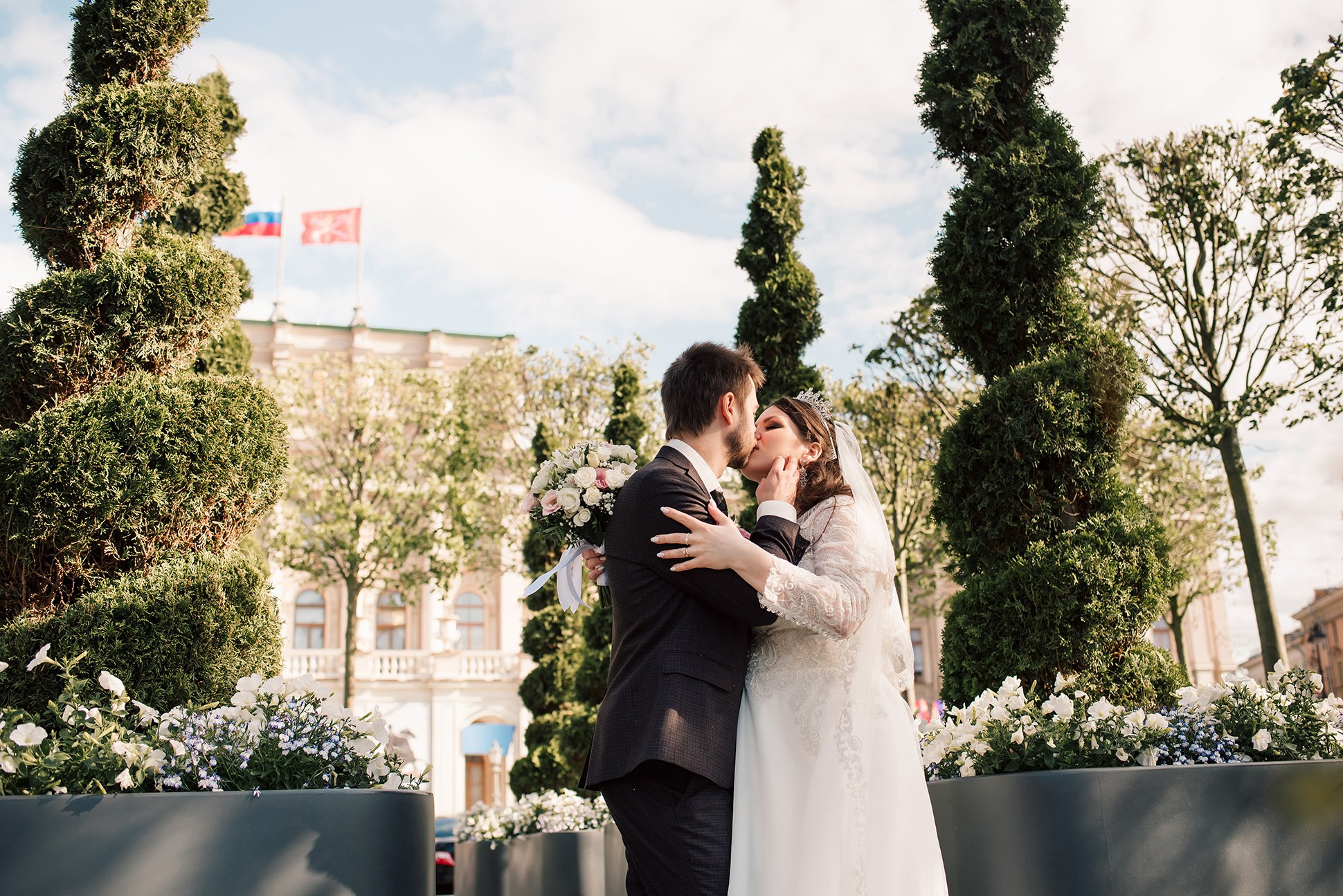 Алина и Илья. Свадебная классика. Семейный и Свадебный фотограф. Санкт-Петербург. Пушкин