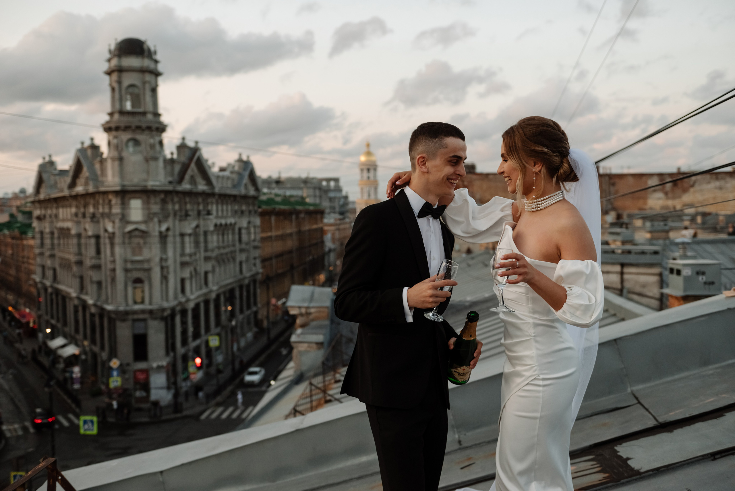 Любовь на крыше. Свадебный и сеейный фотограф в Санкт-Петербурге Елена Худякова
