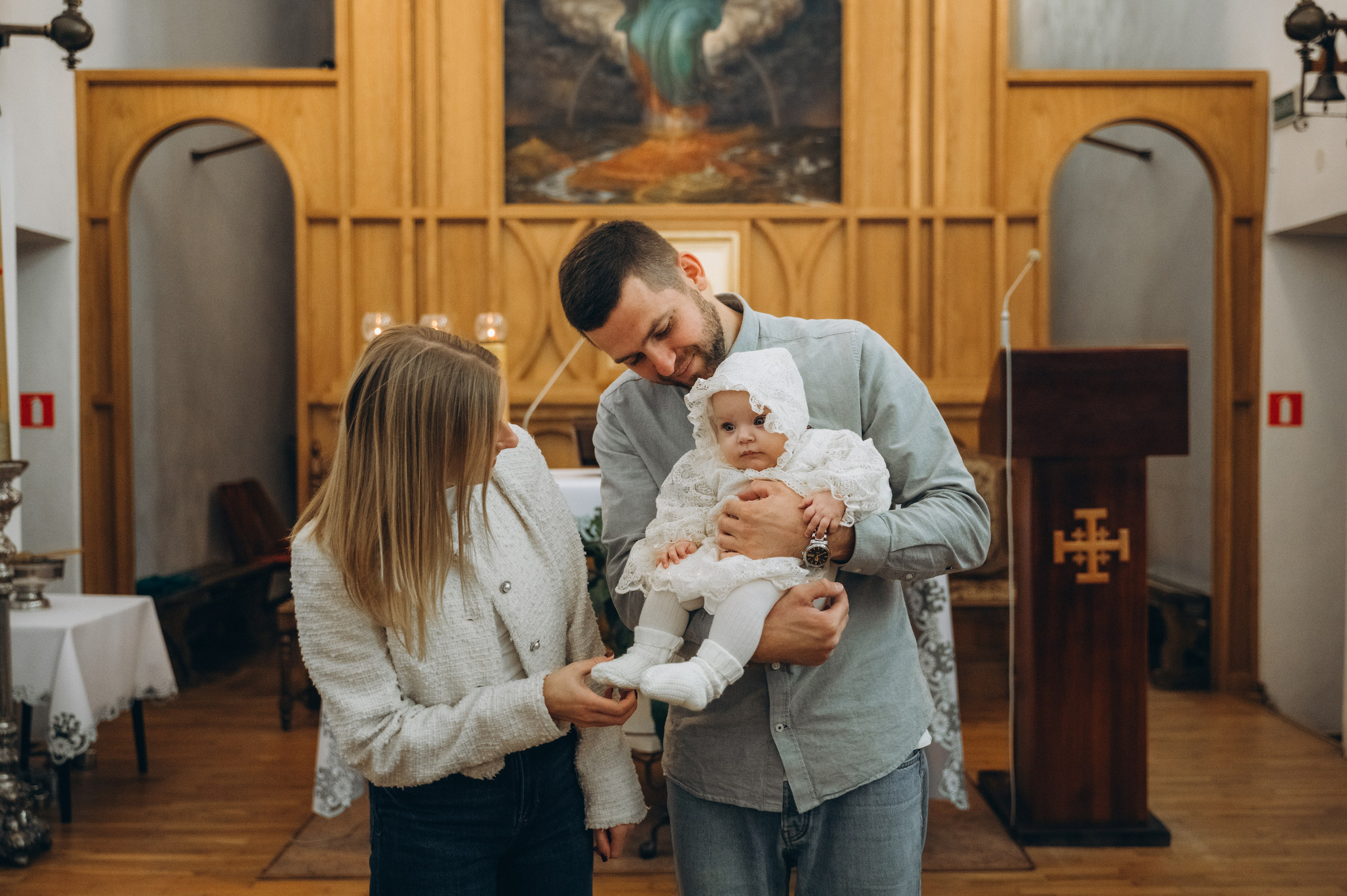 Крещение Эмили (Золотогорский костёл Пресвятой Троицы). Семейный фотограф в Минске Дарья Дреко