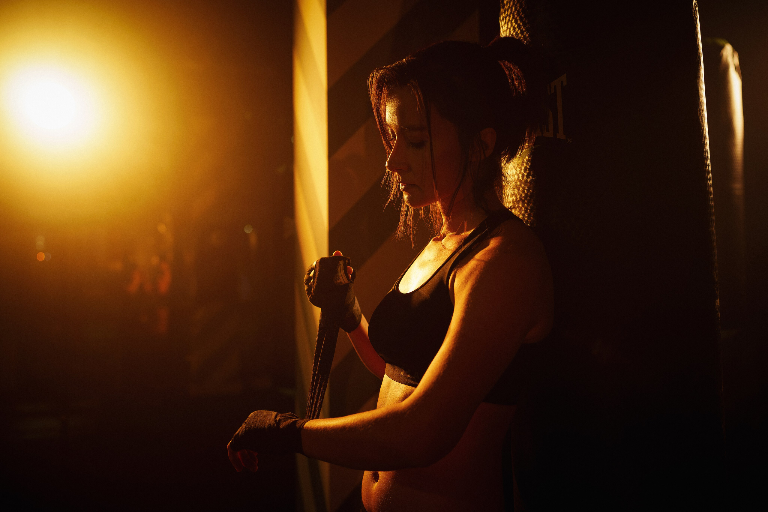 Фотосессия в боксерском зале