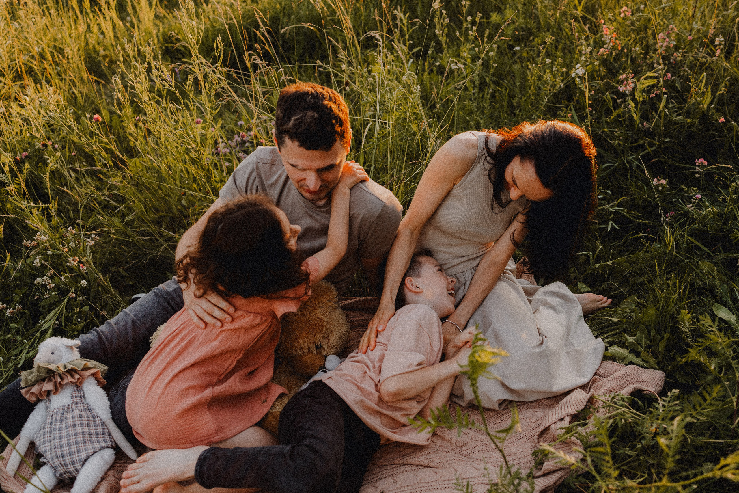 Илья, Катя, Ваня и Соня. Семейный фотограф Москва