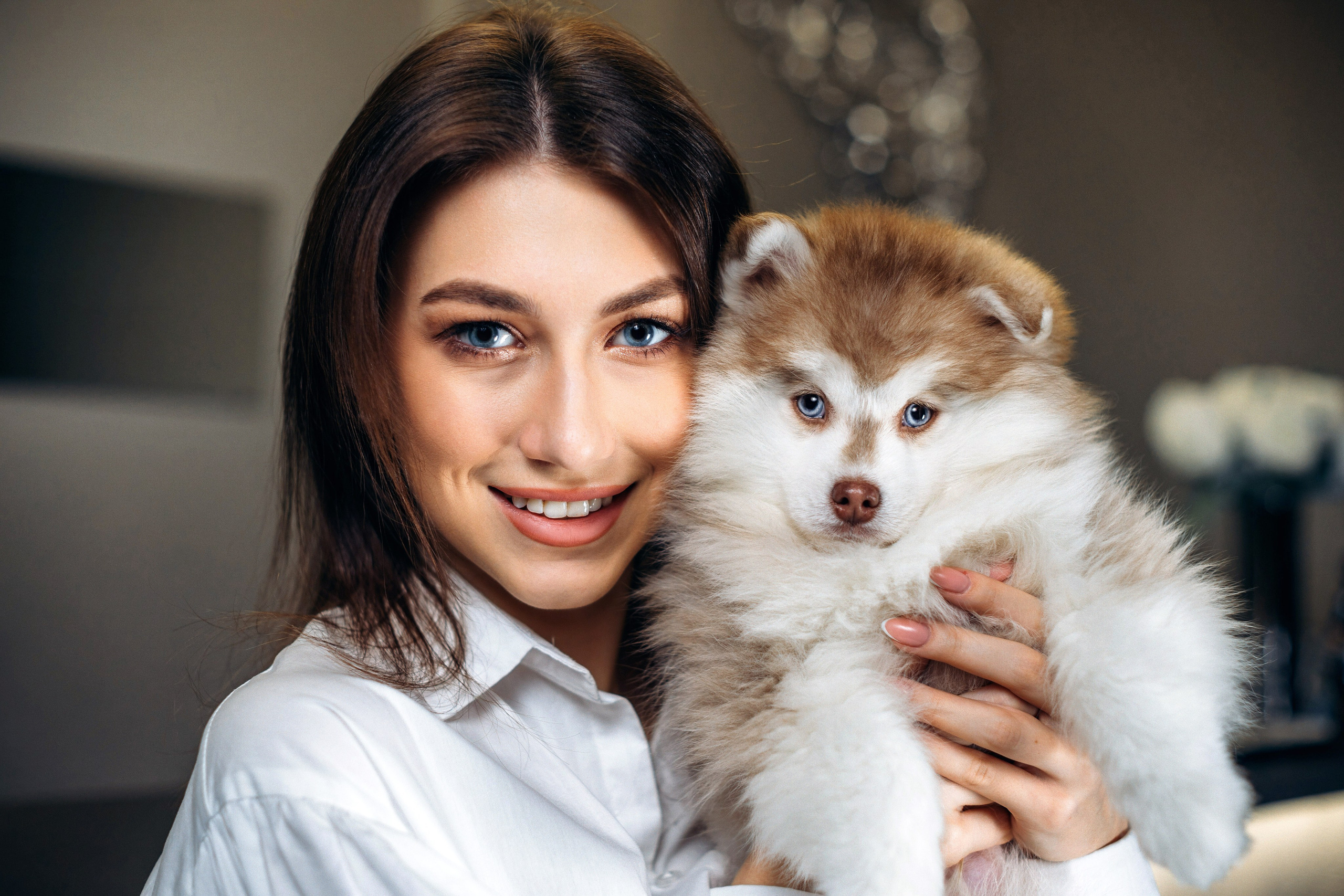 Съёмка со щенками