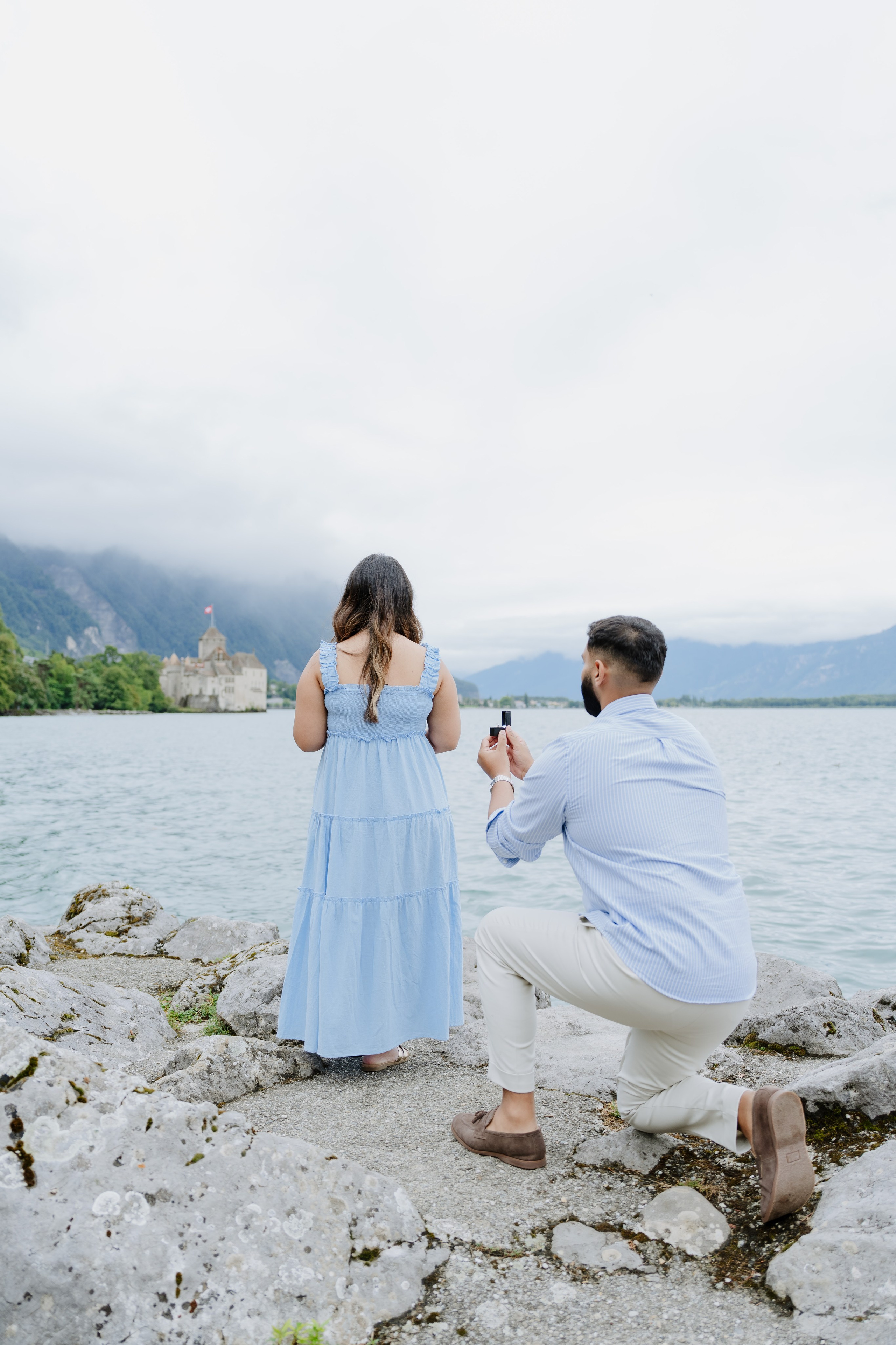 Krishna & Ravi | Proposal Montreux. Professional Wedding Photographer Geneva & Romande Switzerland | Tanya Creator