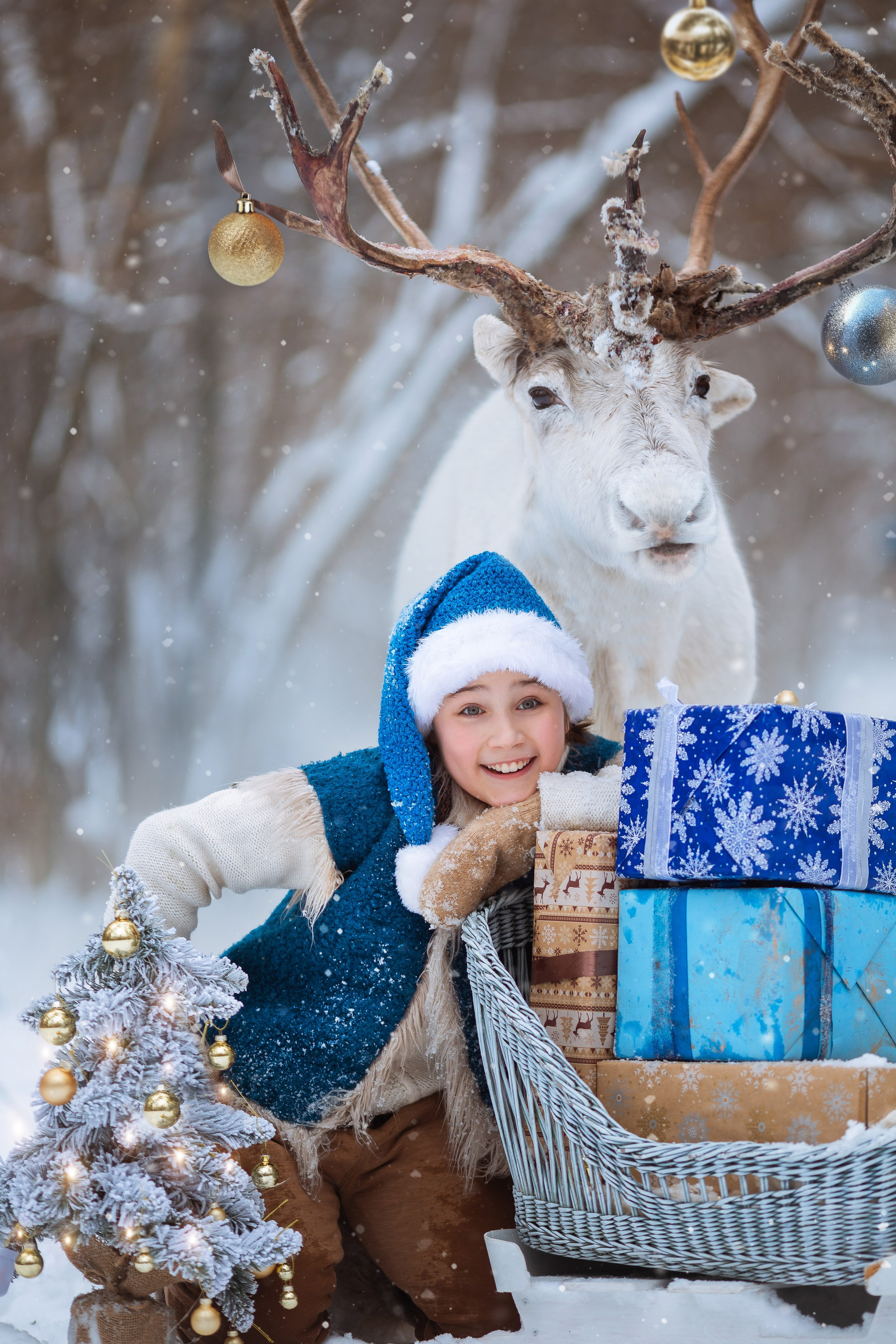 Фотосессии с оленями. Фотограф Лия Милк | Москва, Подмосковье