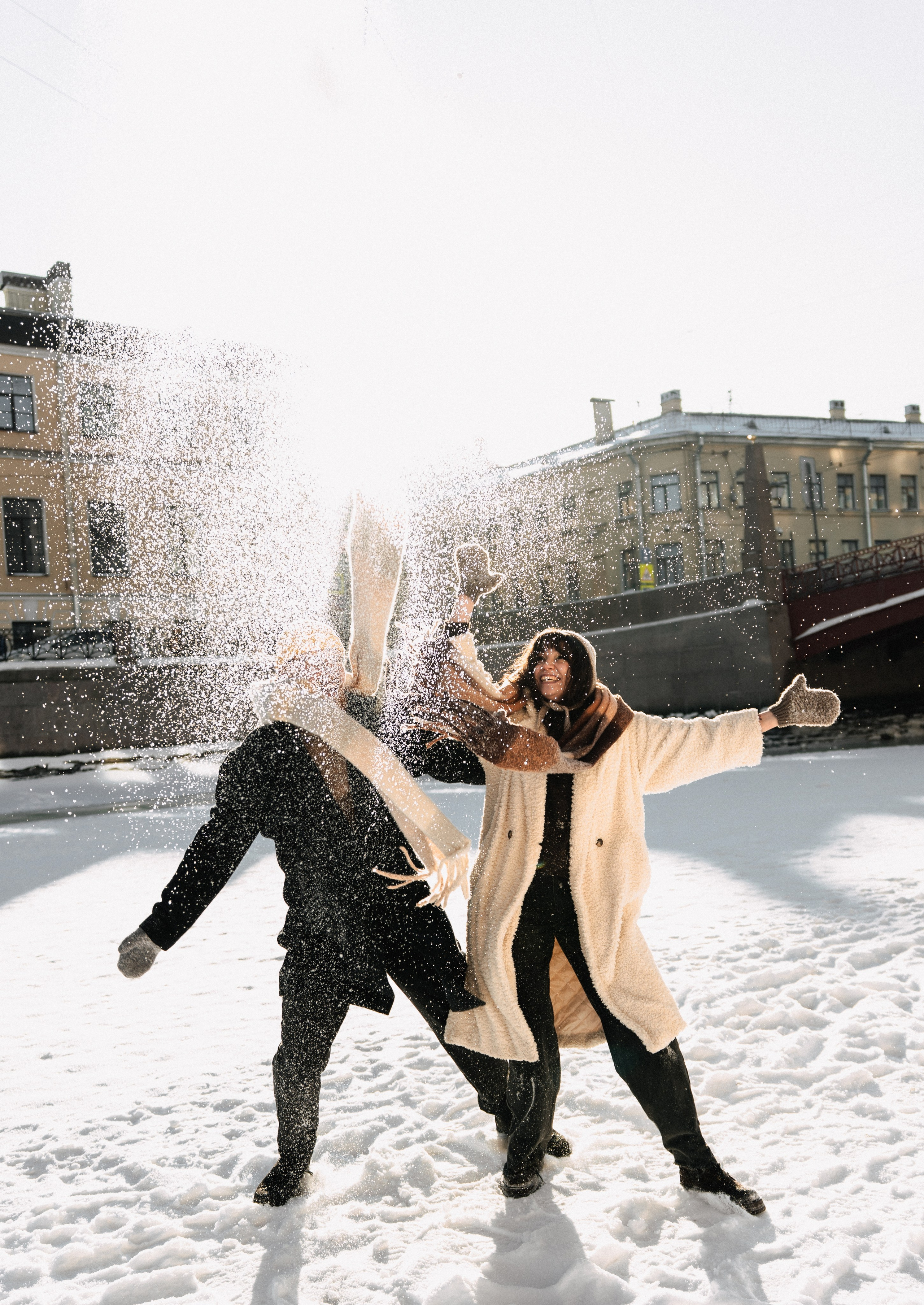 Парная фотосессия в Санкт-Петербурге. Фотосессия на замерзшем льду. Федосова Елизавета - фотограф Санкт-Петербург. fedosova__ph