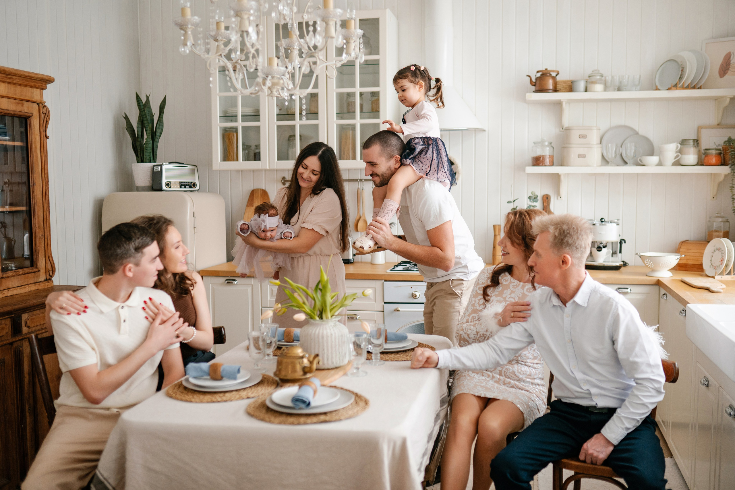 Семейная фотосессия в студии и дома Спб портфолио Насти Околот