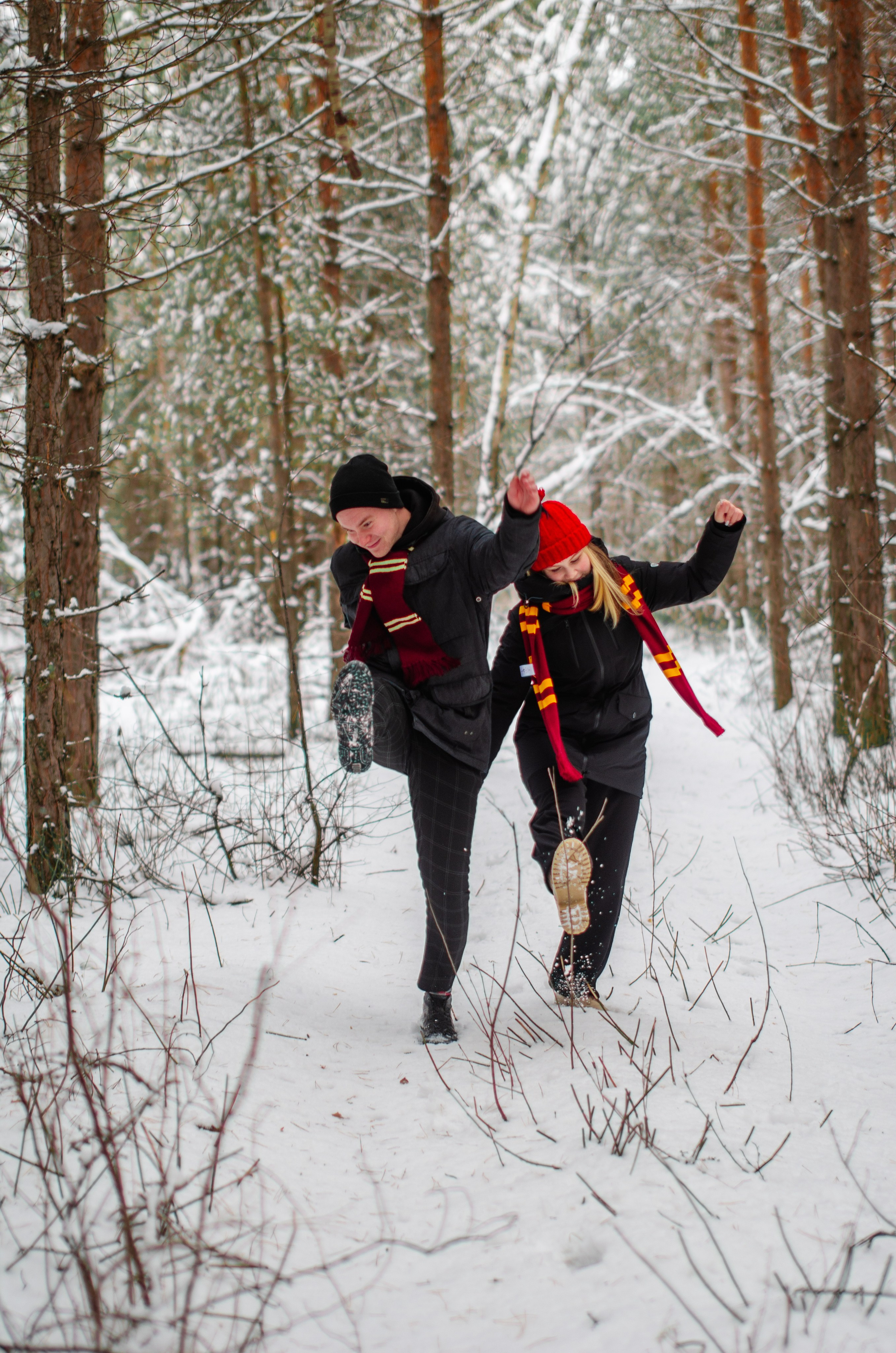 Зимняя история любви в стиле фильма «Гарри Поттер». Денисова Аля — фотограф для парных съемок и индивидуальных историй в Барнауле