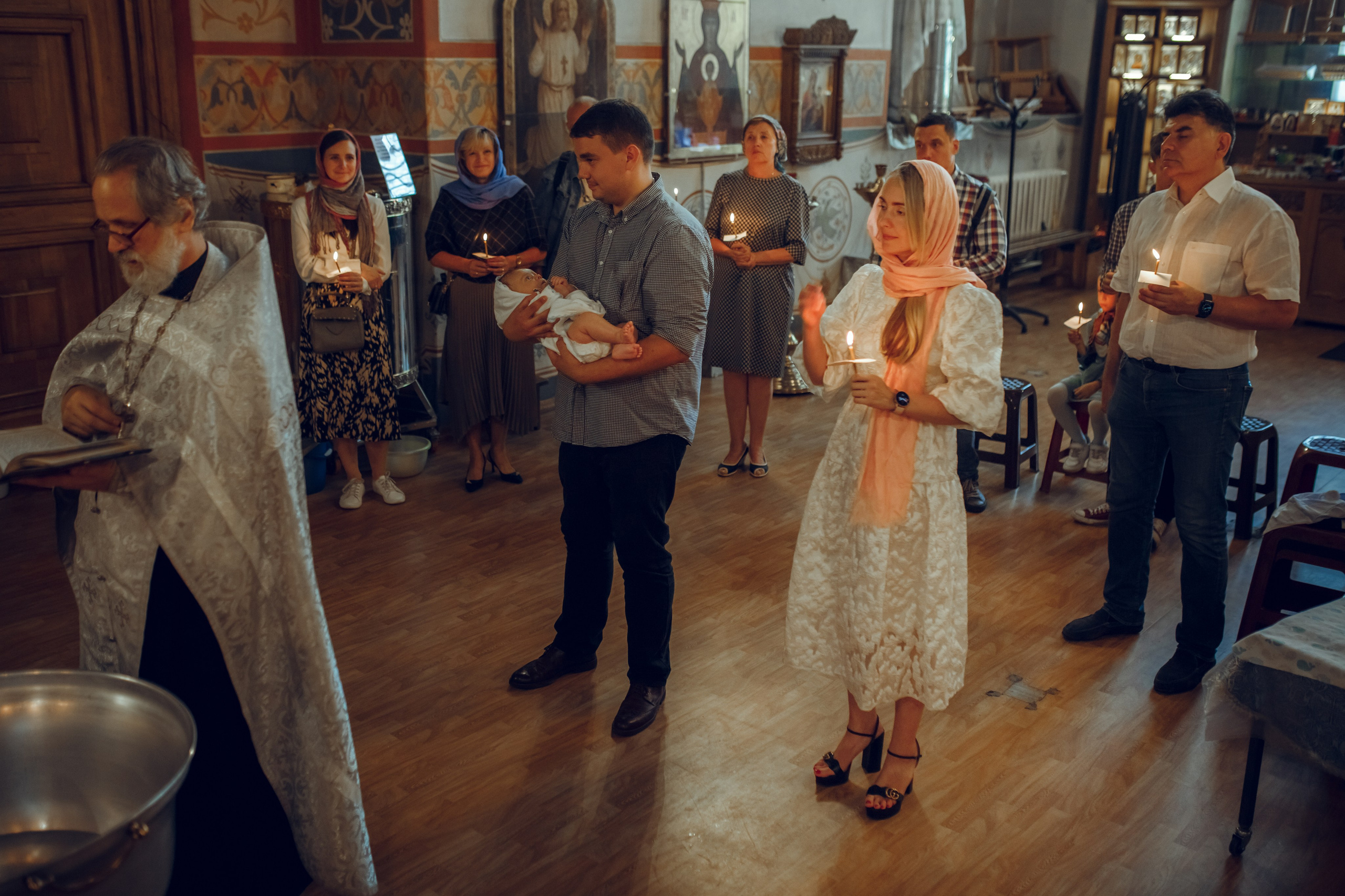 Крещение Арсения. Фотограф на Крещение, семейный фотограф в Москве