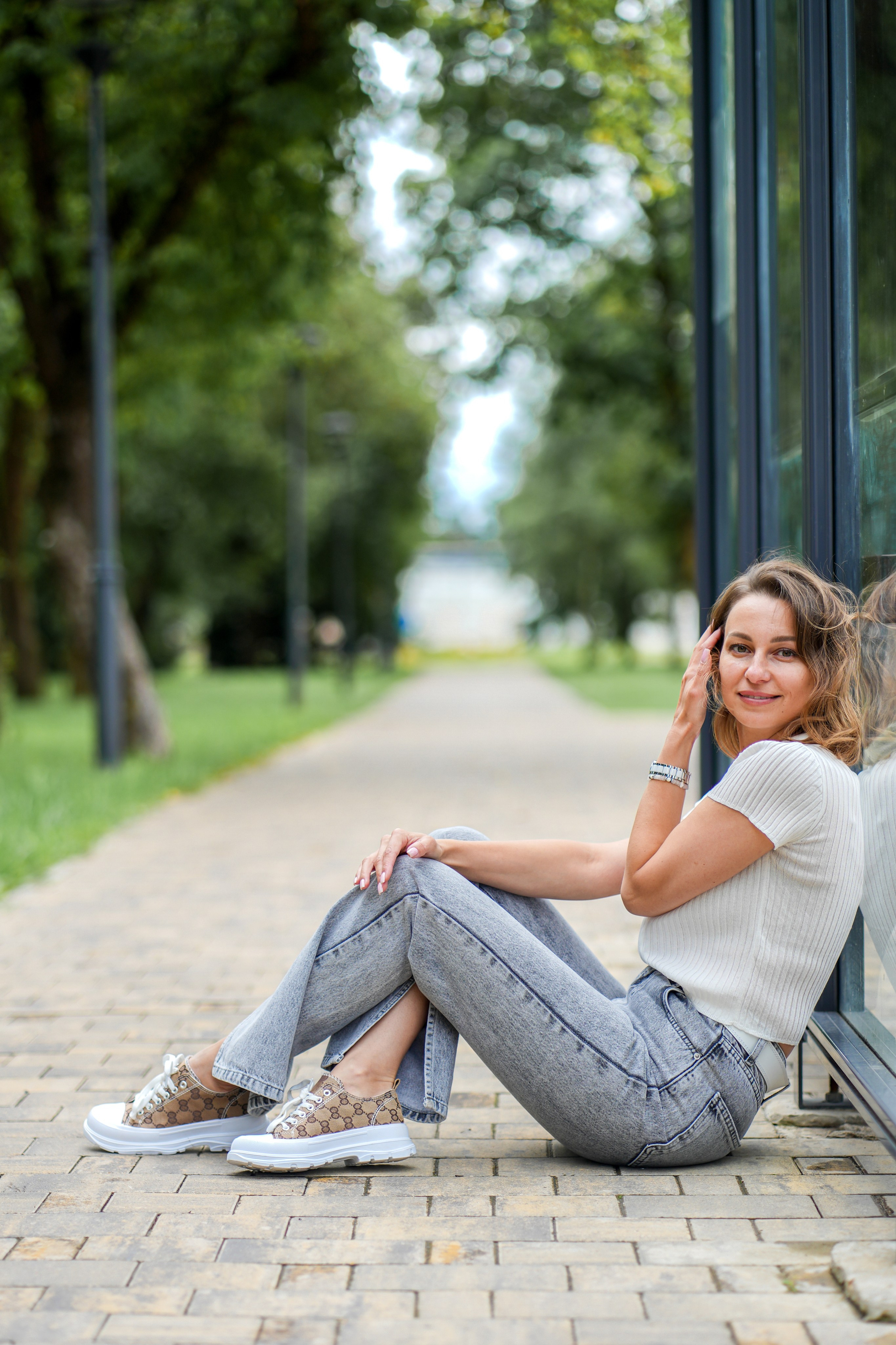 Фотограф в Обнинске. Фотосессия девушки в городе. Фотосъемка в парке