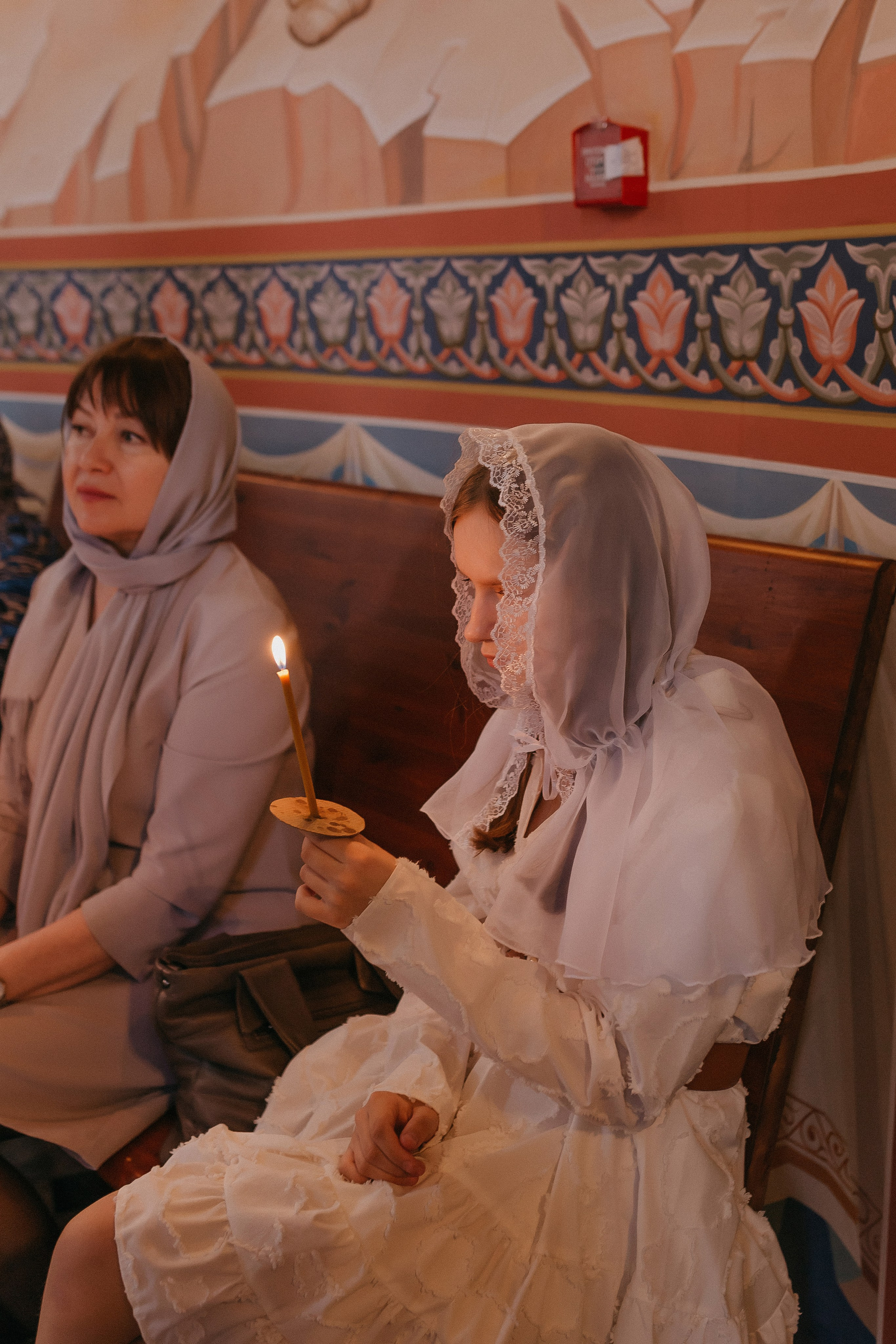 Крещение Артёма и Валерии. Храм Георгия Победоносца. Семейный фотограф в Сургуте