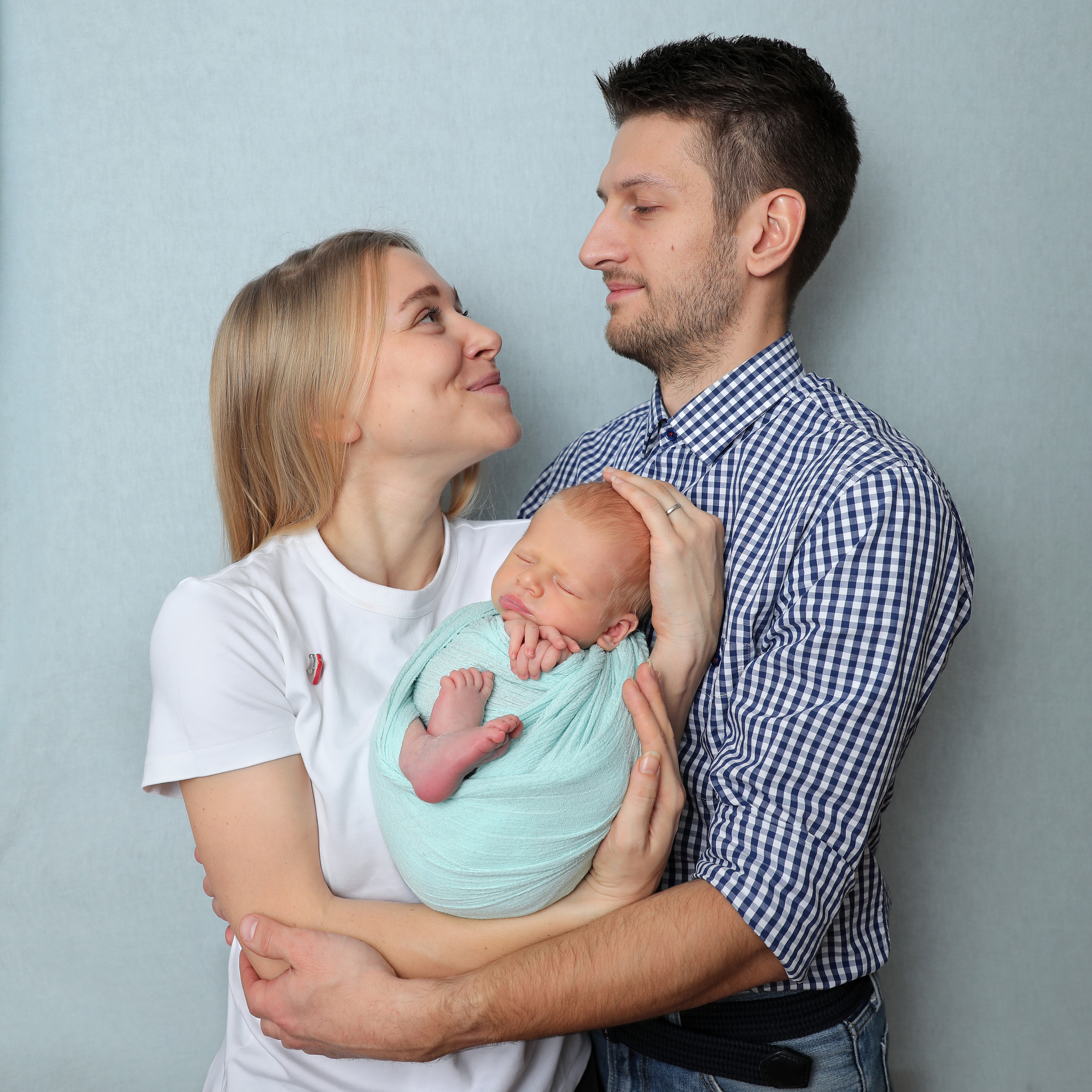 Фото с родителями. Фотограф новорожденных Москва Архипова Татьяна