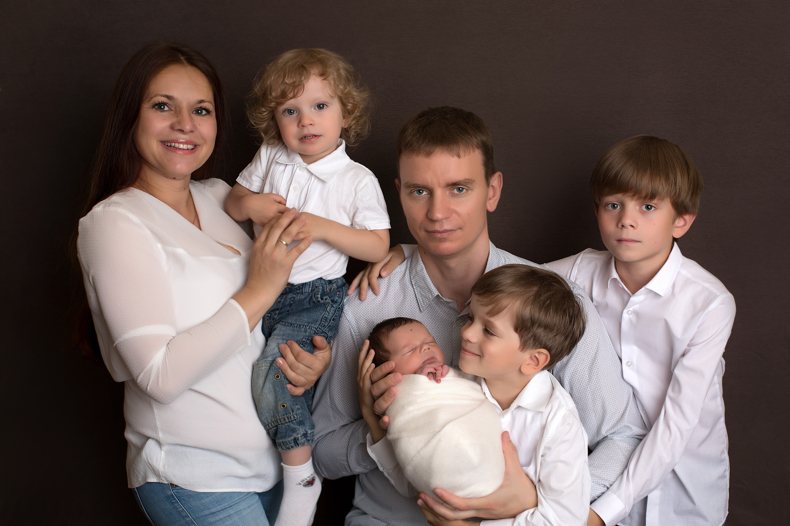 Фото с родителями. Фотограф новорожденных Москва Архипова Татьяна