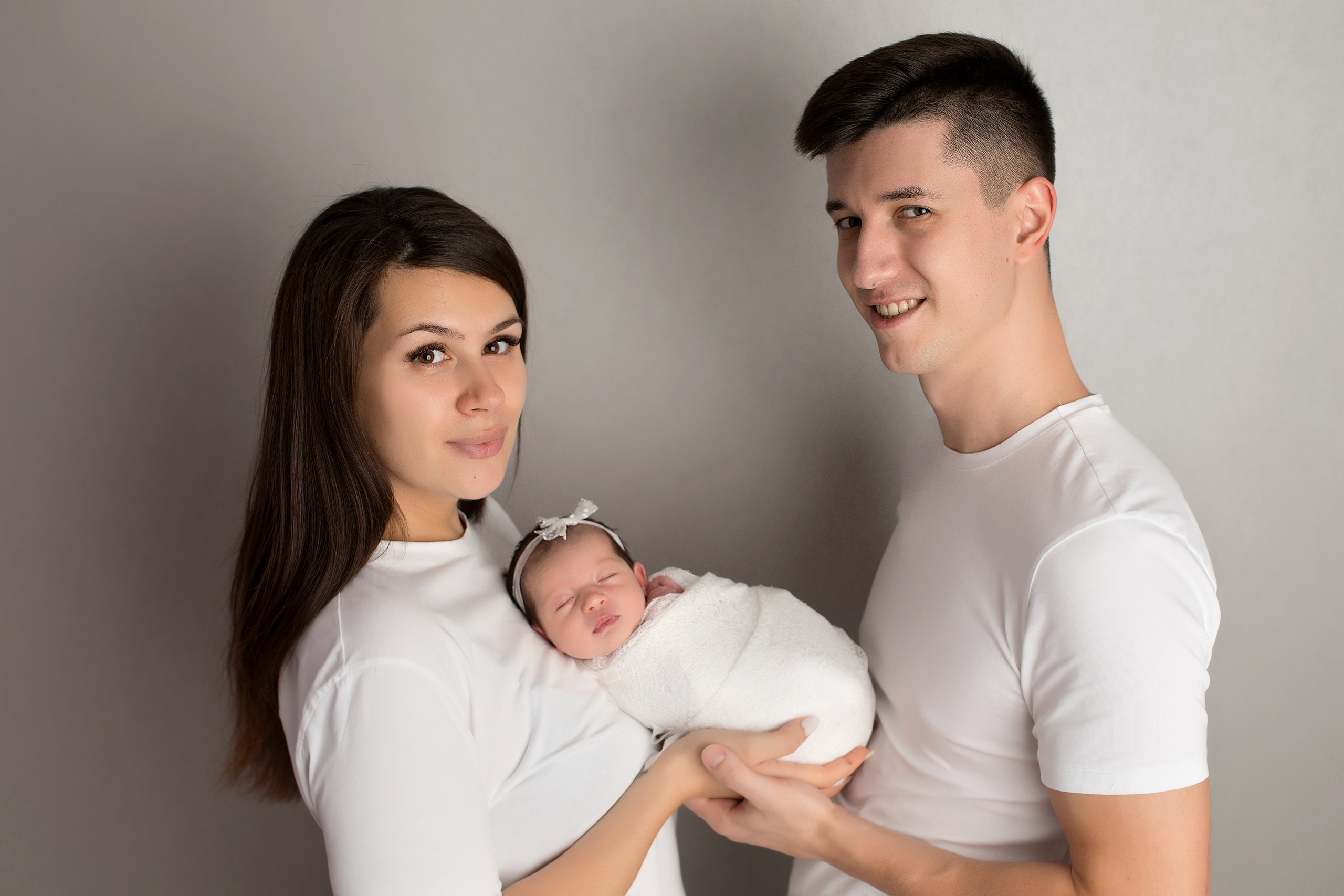 Фото с родителями. Фотограф новорожденных Москва Архипова Татьяна