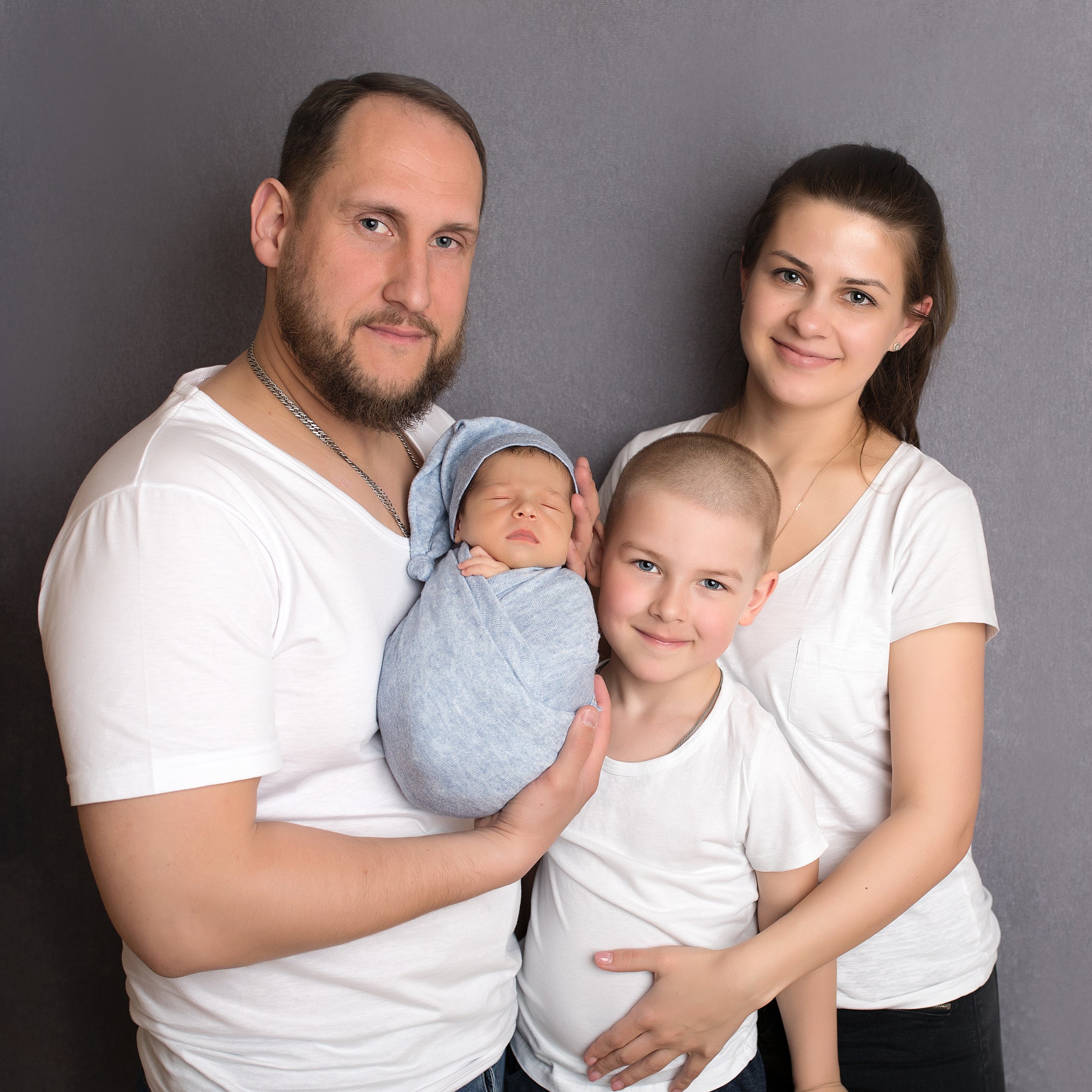 Фото с родителями. Фотограф новорожденных Москва Архипова Татьяна