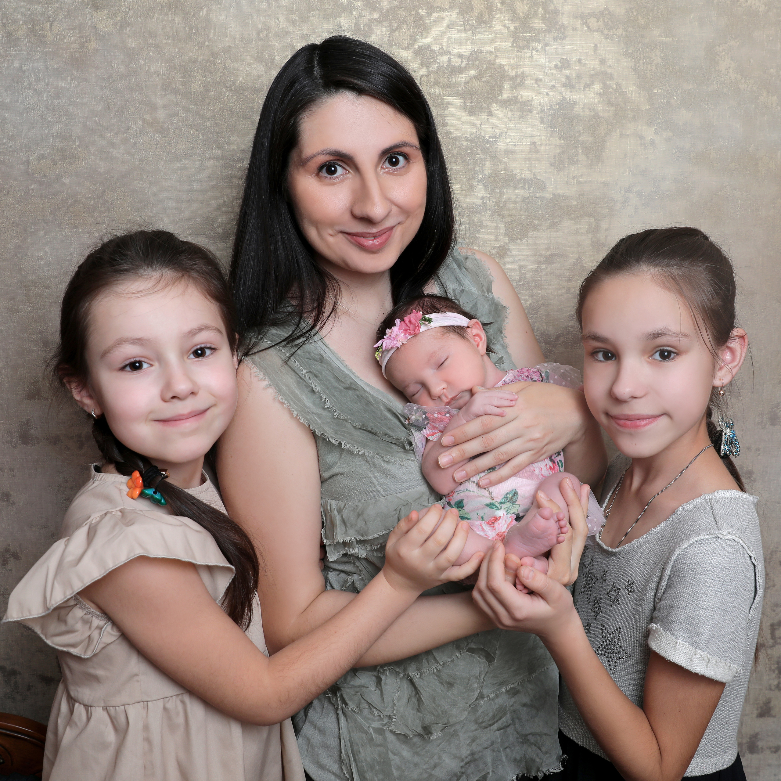 Фото с родителями. Фотограф новорожденных Москва Архипова Татьяна