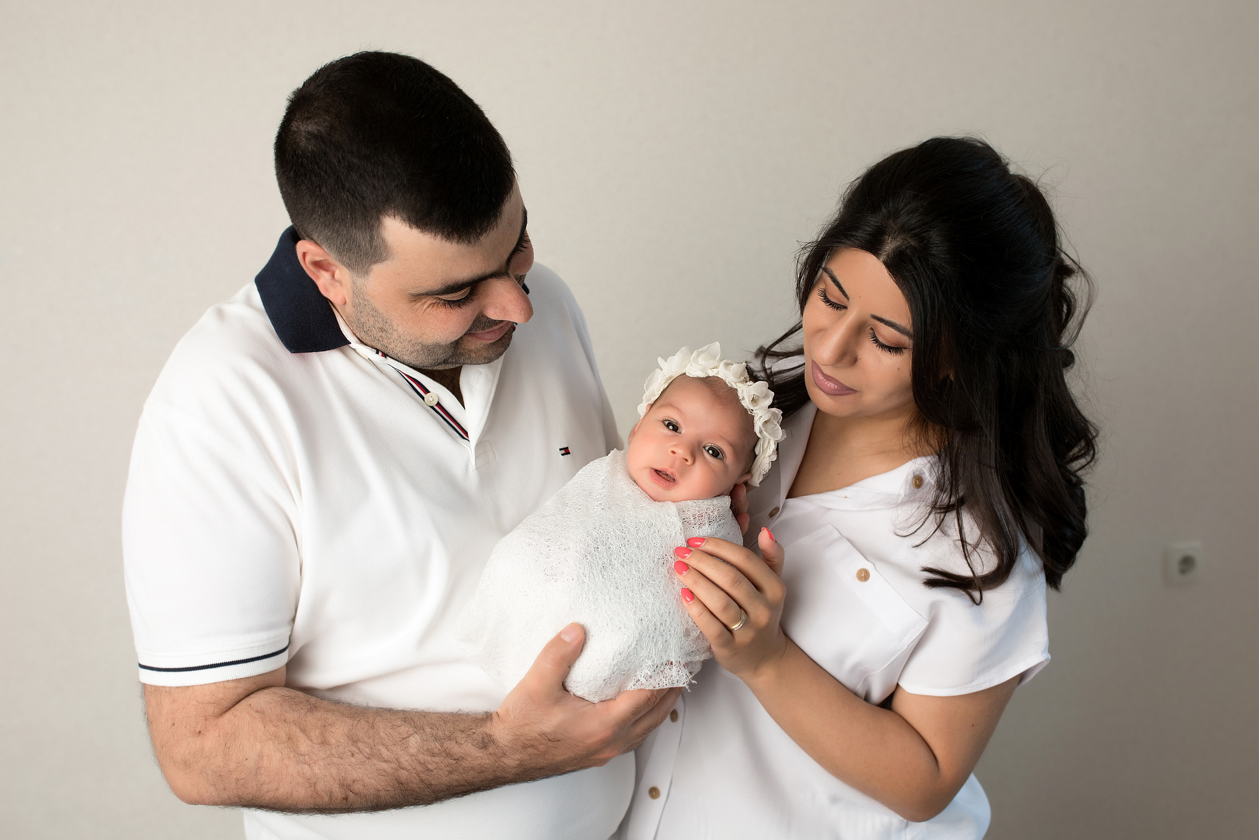 Фото с родителями. Фотограф новорожденных Москва Архипова Татьяна