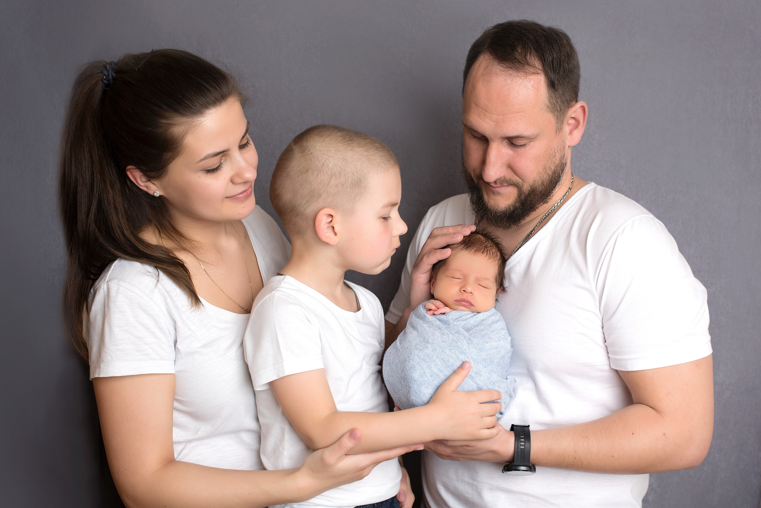 Фото с родителями. Фотограф новорожденных Москва Архипова Татьяна