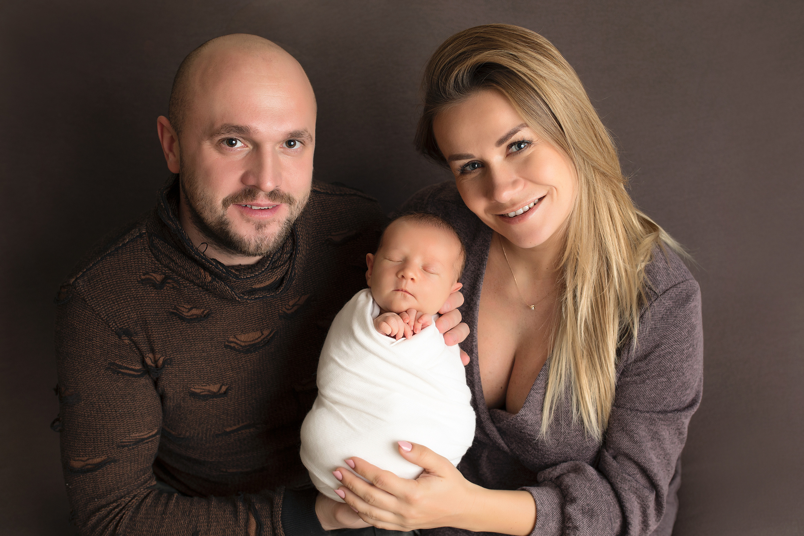 Фото с родителями. Фотограф новорожденных Москва Архипова Татьяна