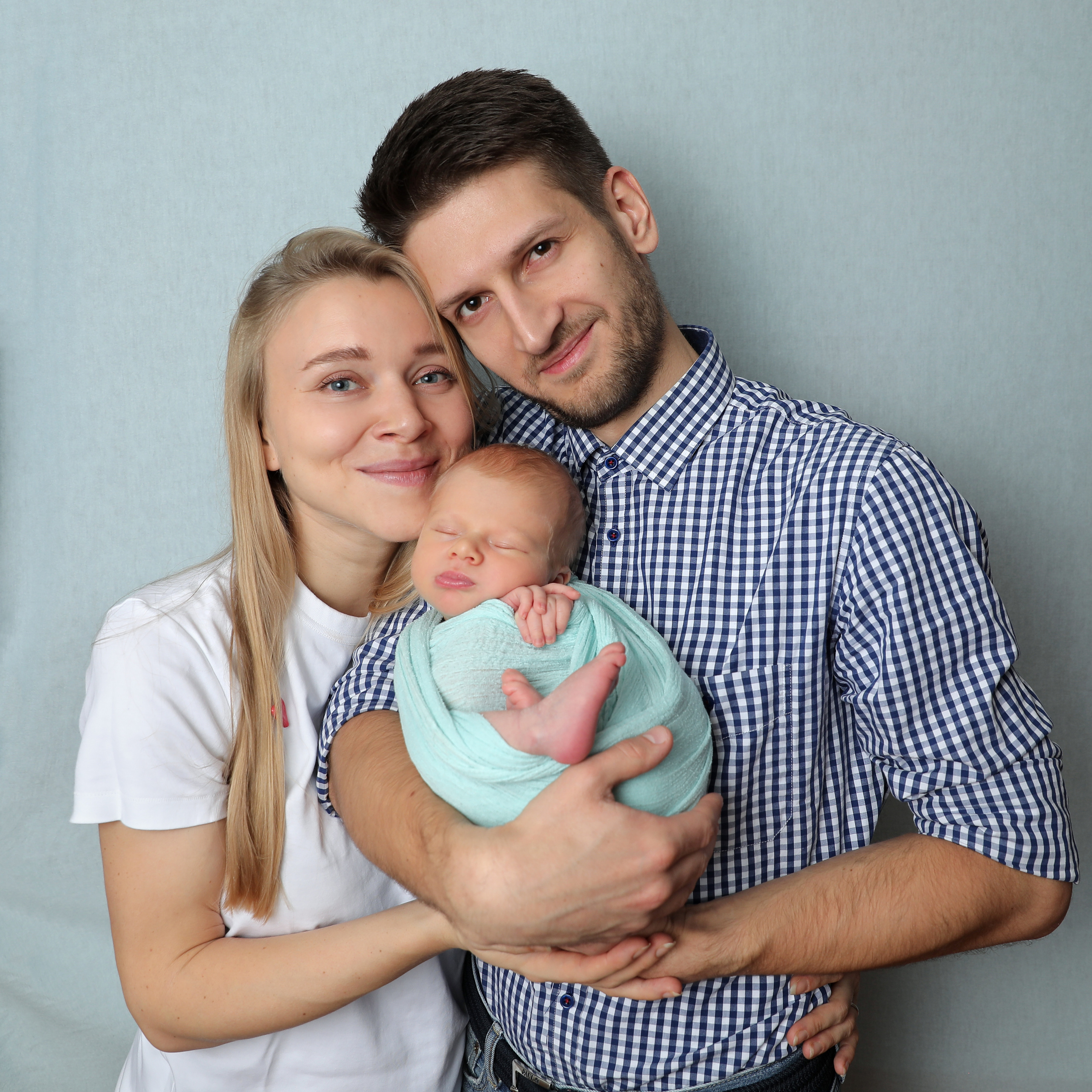 Фото с родителями. Фотограф новорожденных Москва Архипова Татьяна