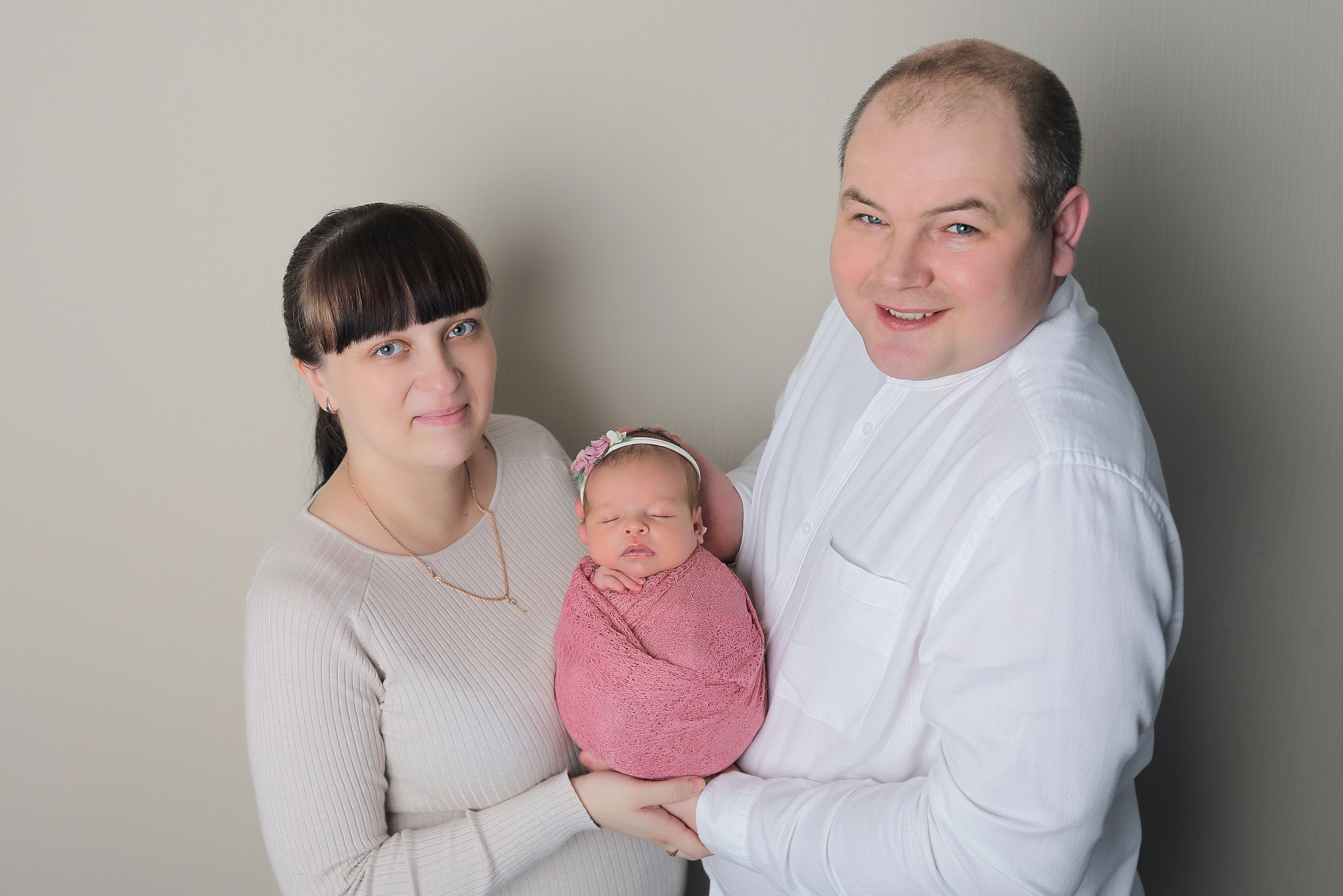 Фото с родителями. Фотограф новорожденных Москва Архипова Татьяна