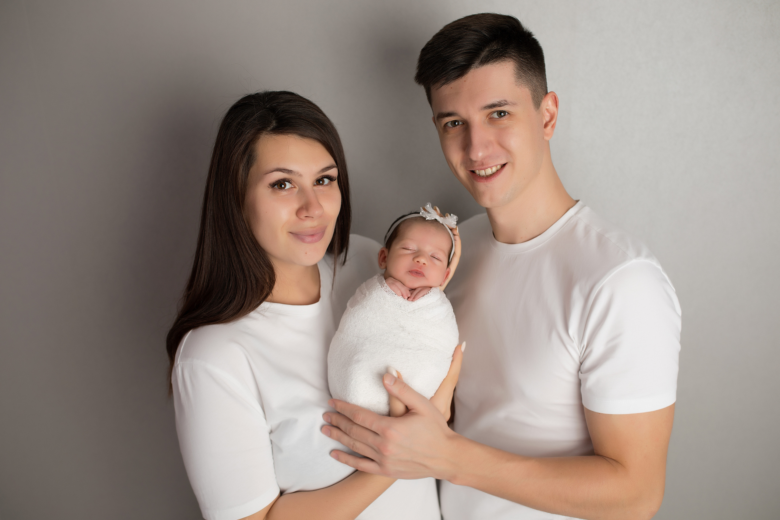 Фото с родителями. Фотограф новорожденных Москва Архипова Татьяна