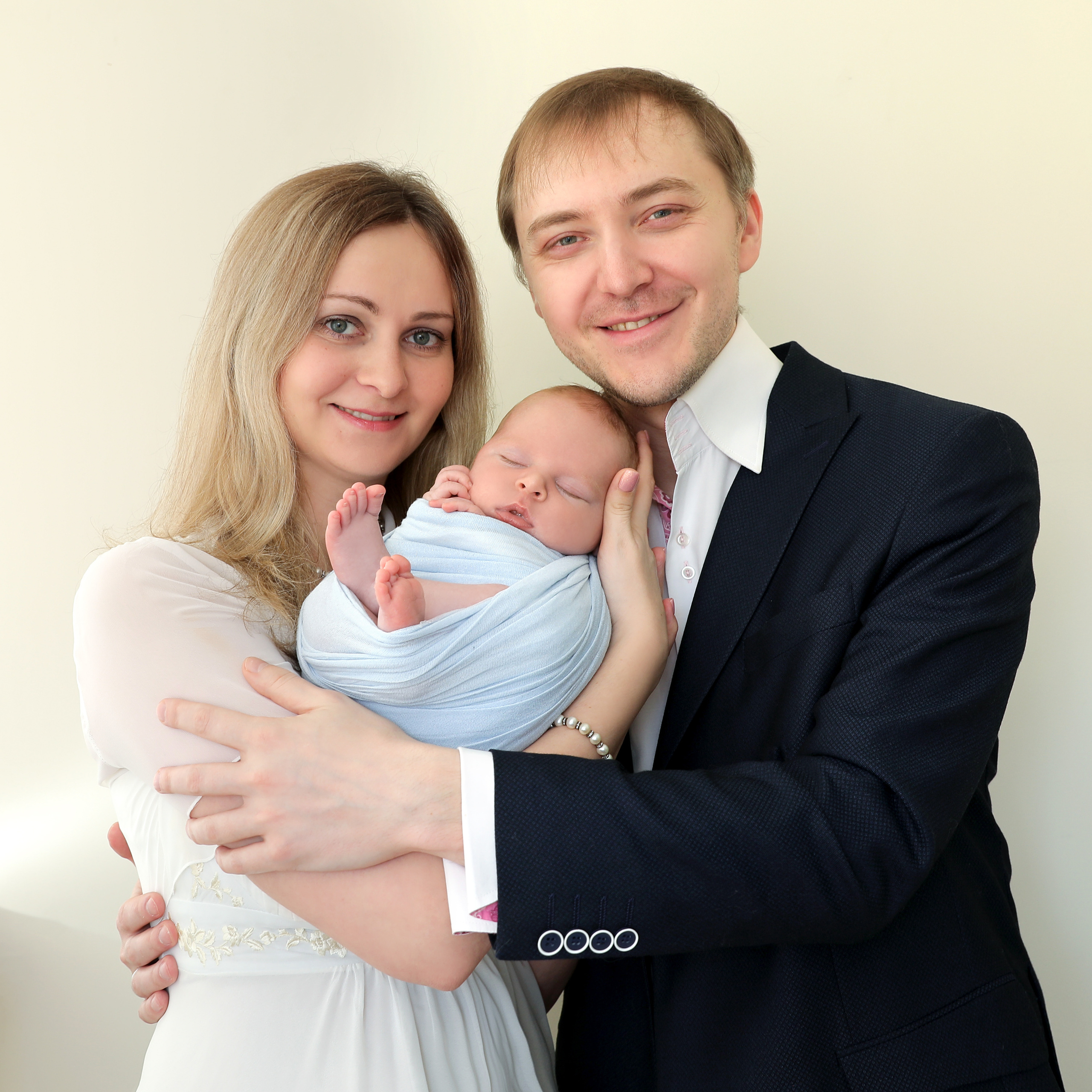 Фото с родителями. Фотограф новорожденных Москва Архипова Татьяна