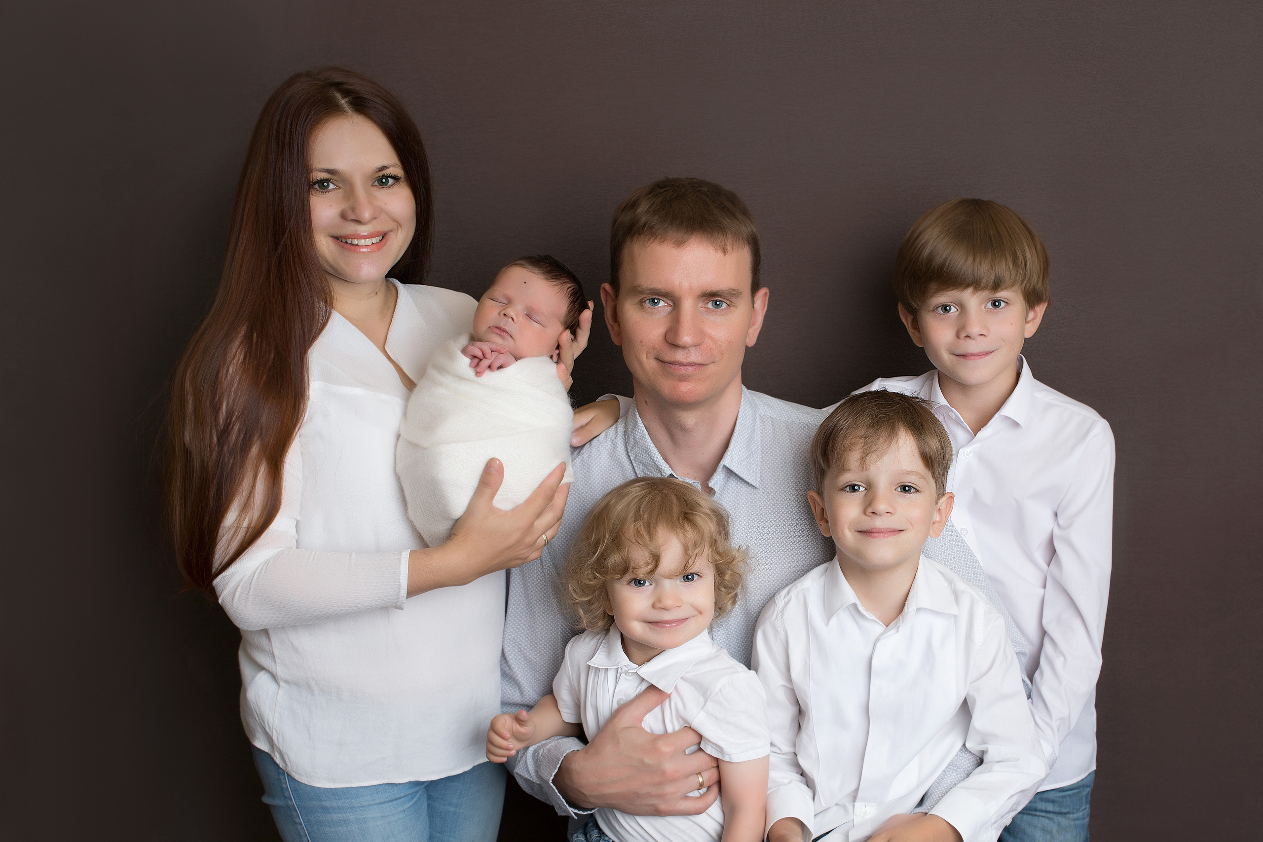 Фото с родителями. Фотограф новорожденных Москва Архипова Татьяна