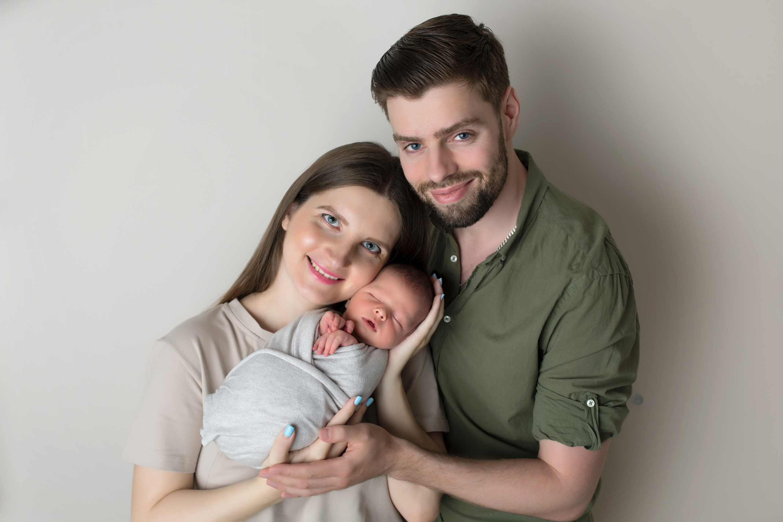 Фото с родителями. Фотограф новорожденных Москва Архипова Татьяна