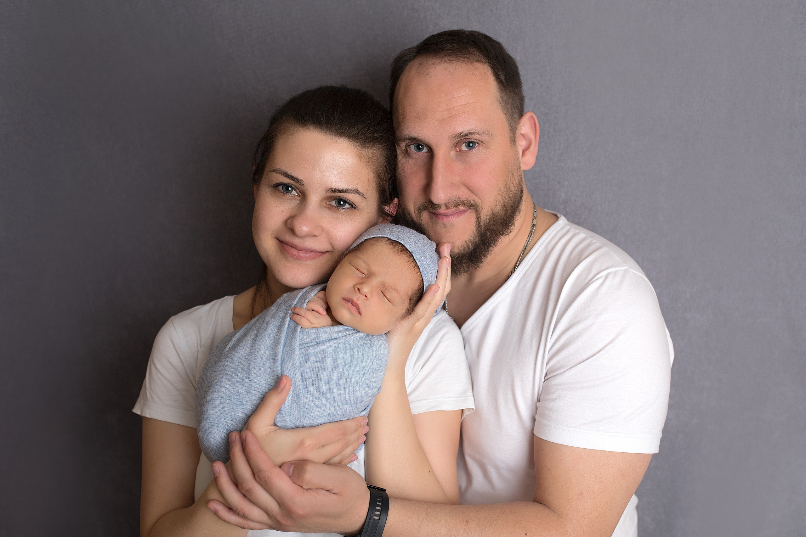 Фото с родителями. Фотограф новорожденных Москва Архипова Татьяна