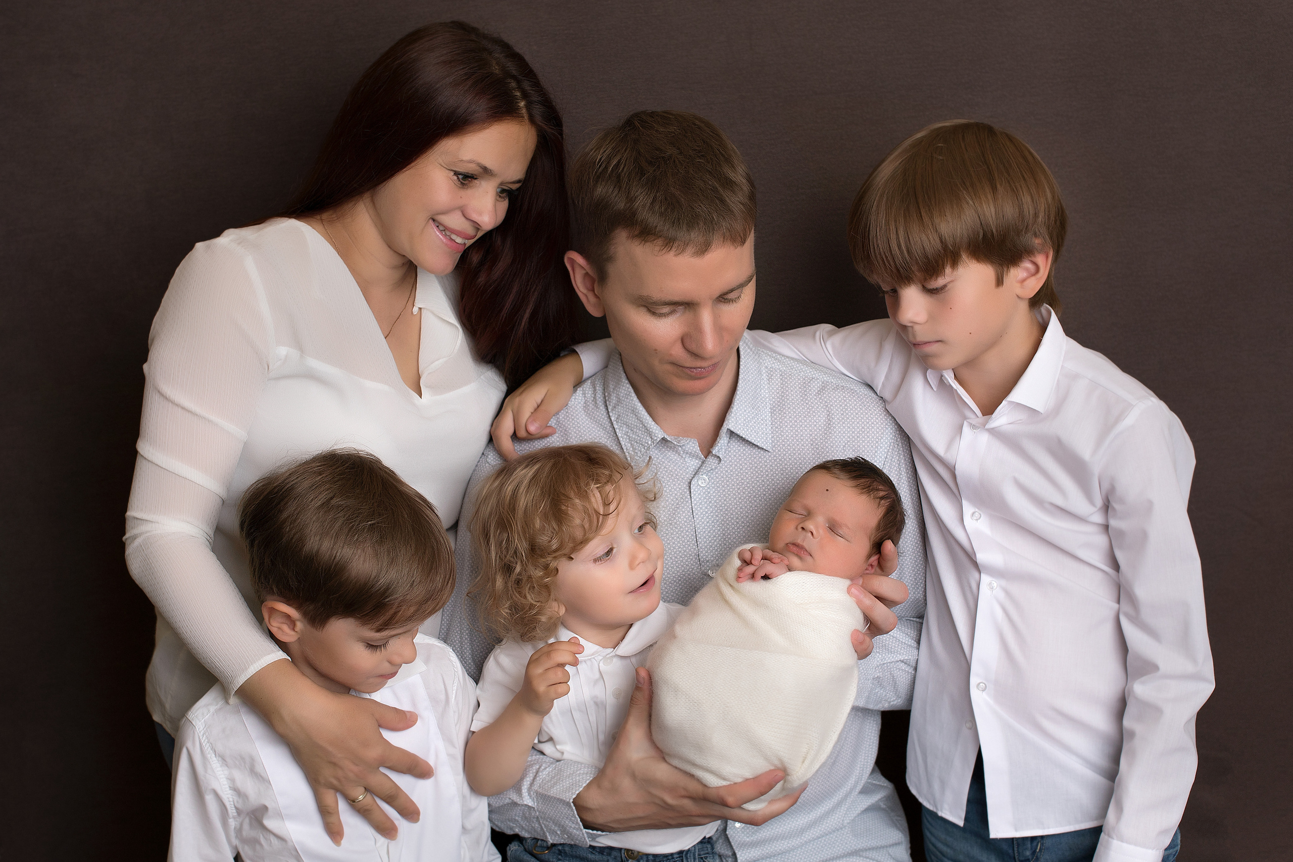 Фото с родителями. Фотограф новорожденных Москва Архипова Татьяна