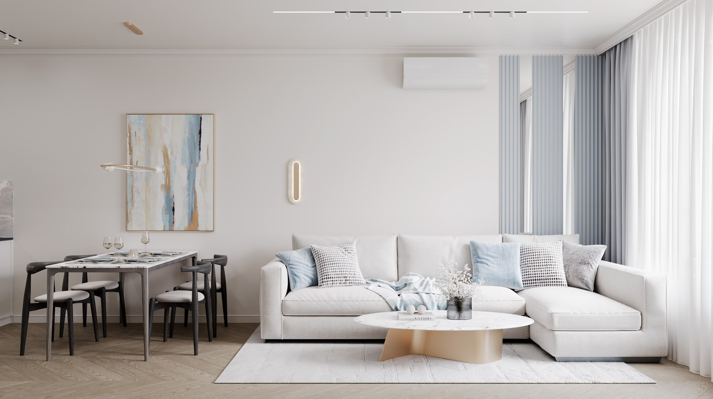 Проект 9 ЖК Западный порт 80 м². Artstudio17 Дизайн-студия Ирины Чабан в Москве