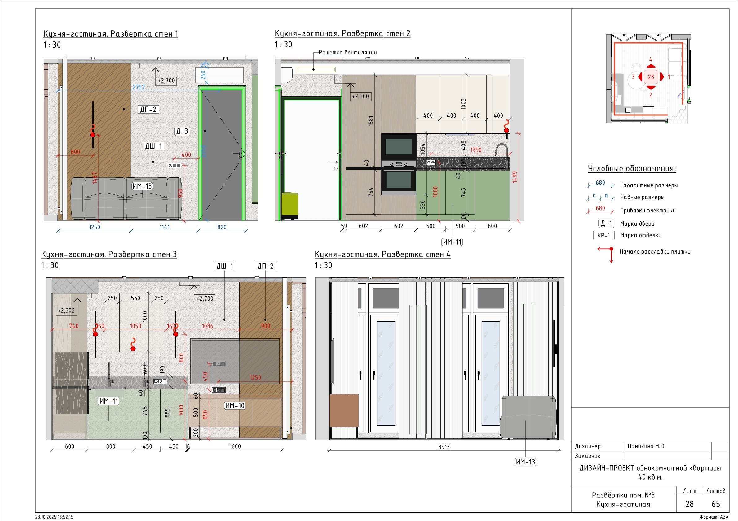 Пример проекта. Дизайнер для Ваших уникальных интерьеров Панихина Наталья