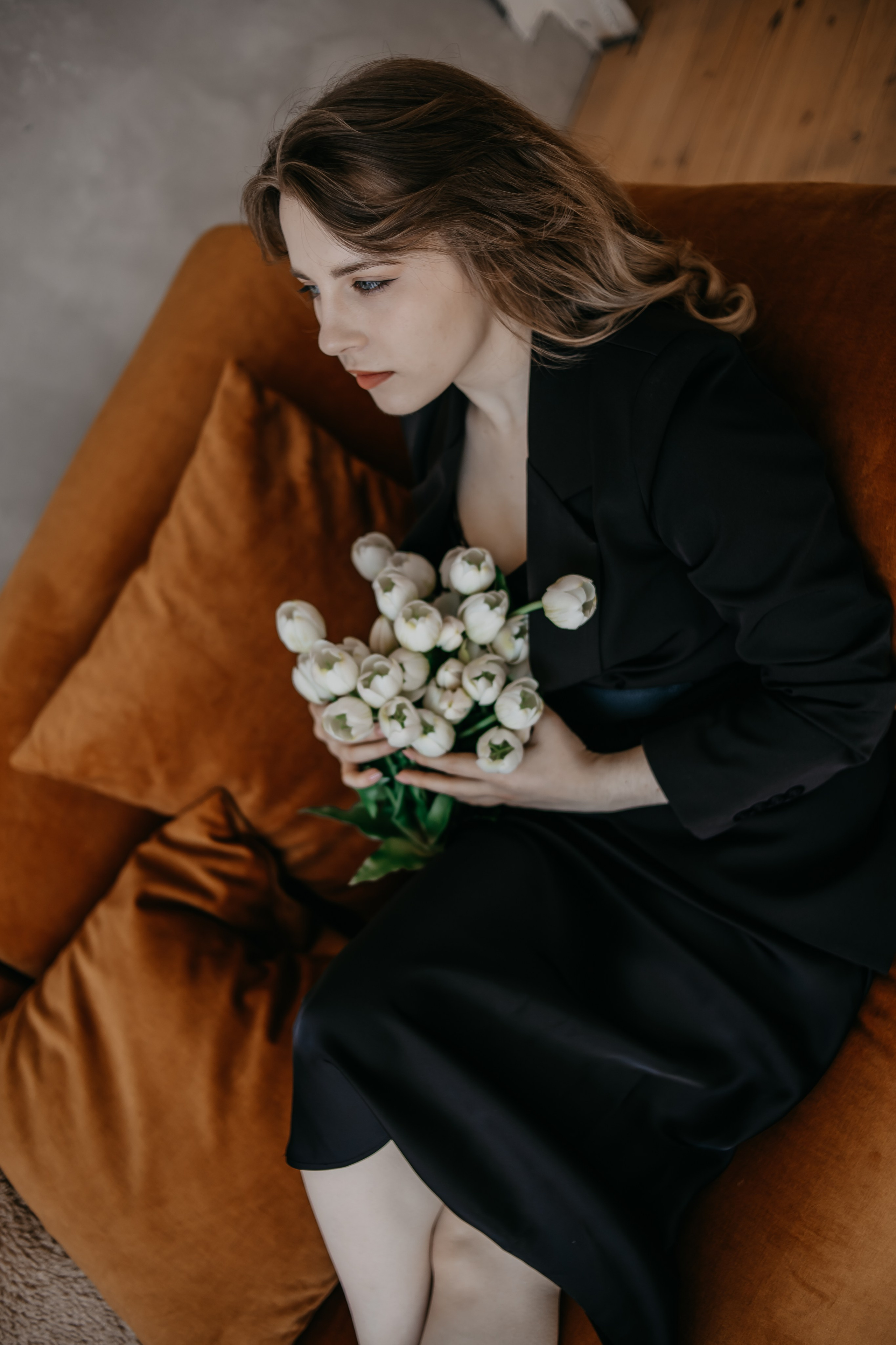 Ангелина. Тюльпаны. Фотограф Регина Крикунова г. Красноярск