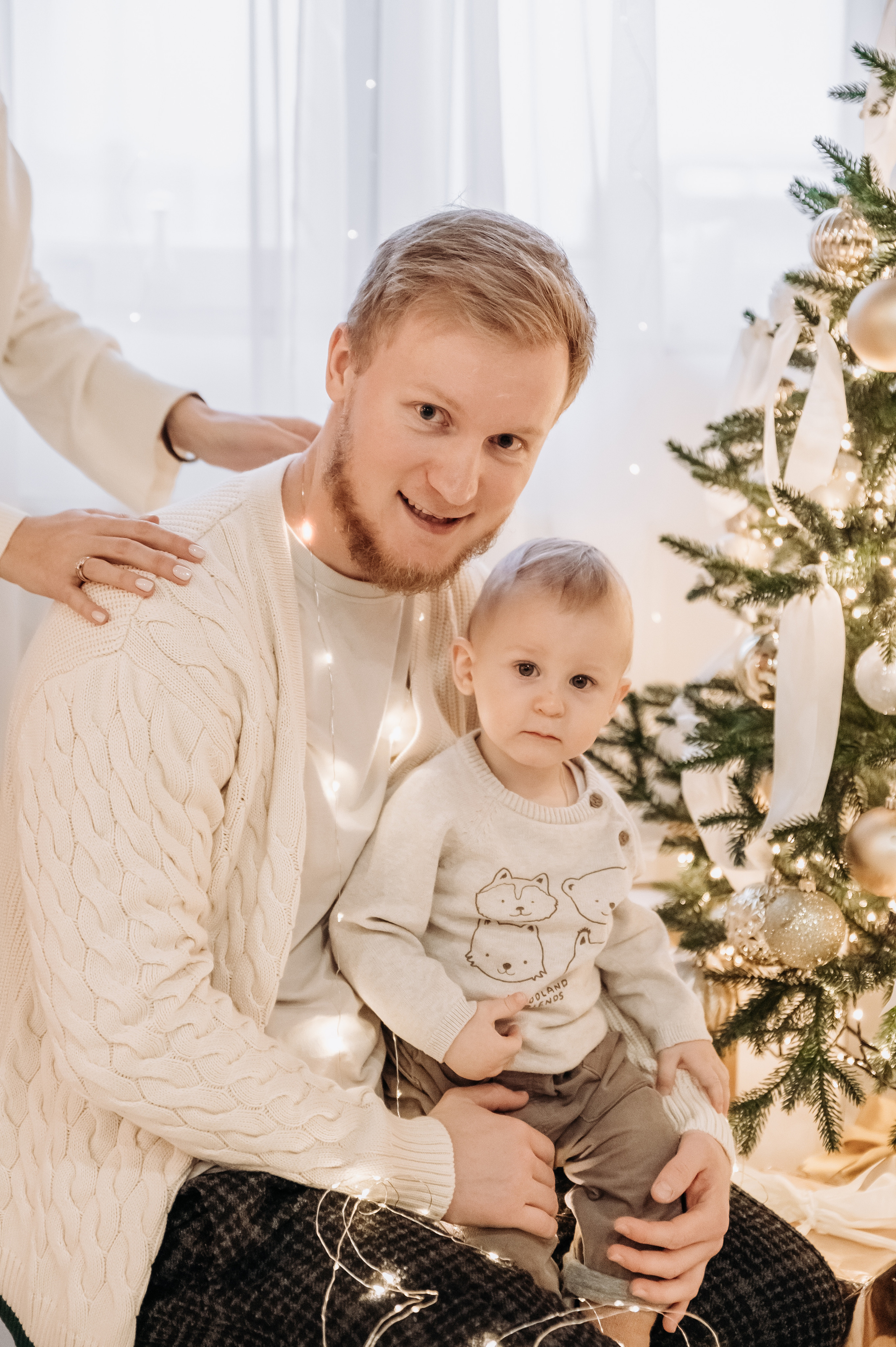 Новогодняя семейная фотосессия Вити, Насти и Матвея. Фотограф в Москве и Московской области Таня Яблочкина