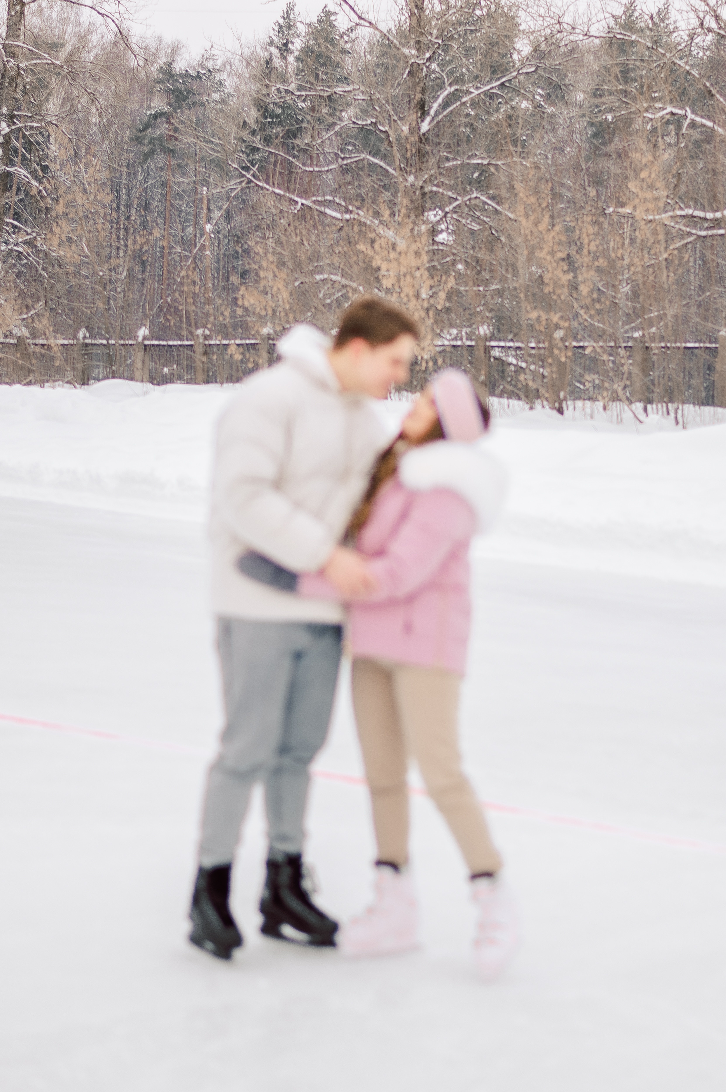 Love story Глеба и Саши на катке. Фотограф в Москве и Московской области Таня Яблочкина
