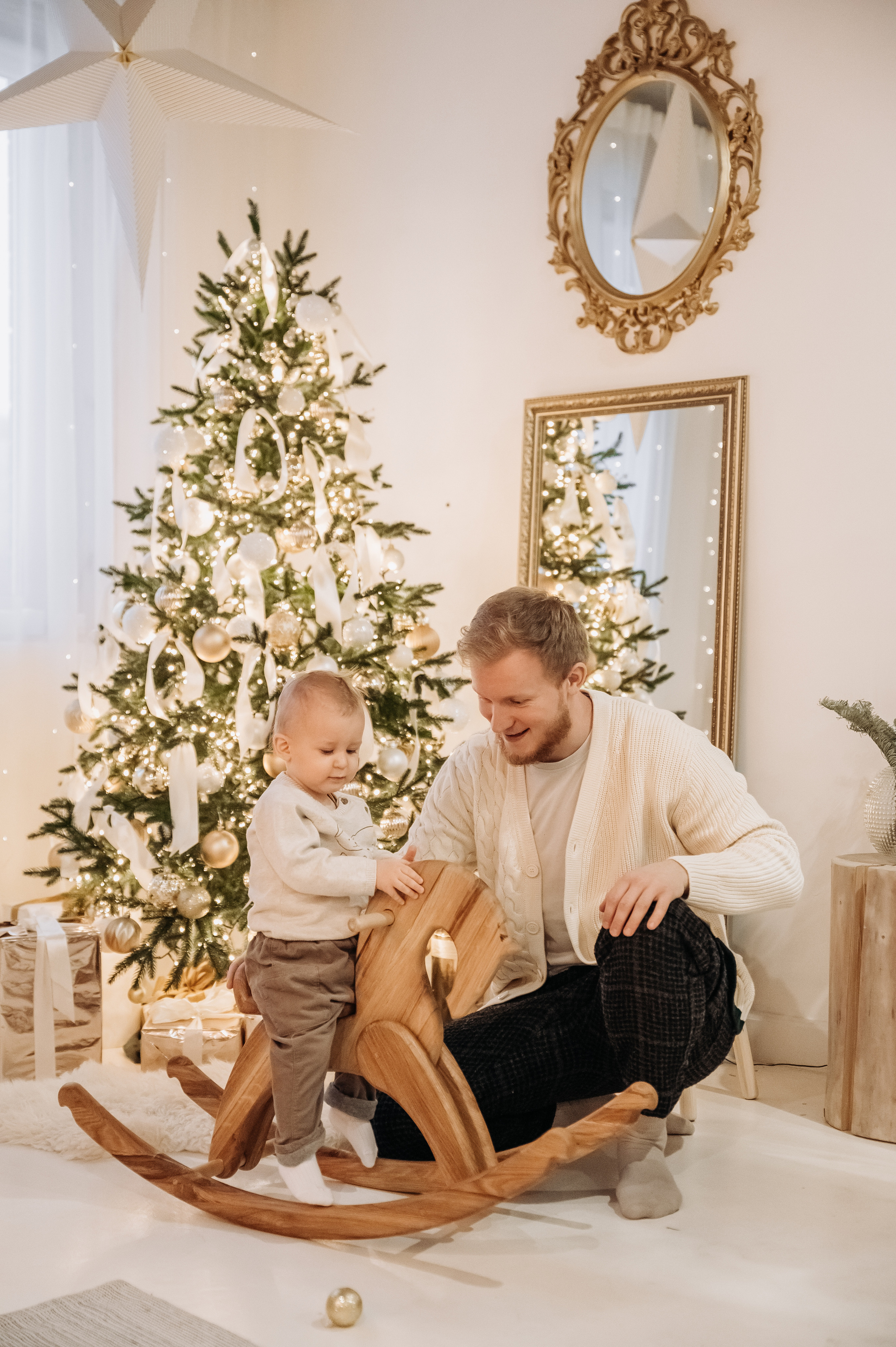 Новогодняя семейная фотосессия Вити, Насти и Матвея. Фотограф в Москве и Московской области Таня Яблочкина