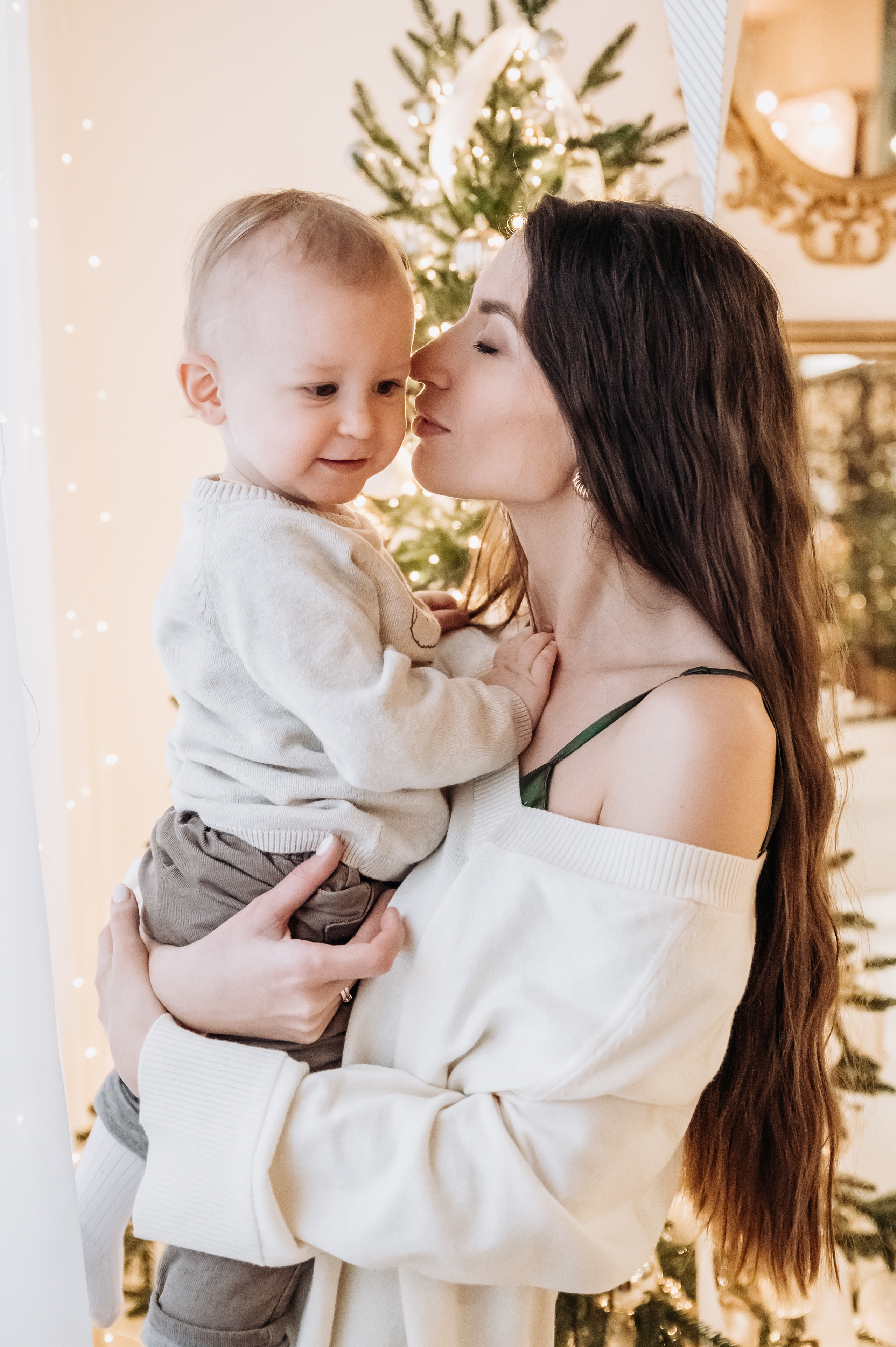 Новогодняя семейная фотосессия Вити, Насти и Матвея. Фотограф в Москве и Московской области Таня Яблочкина