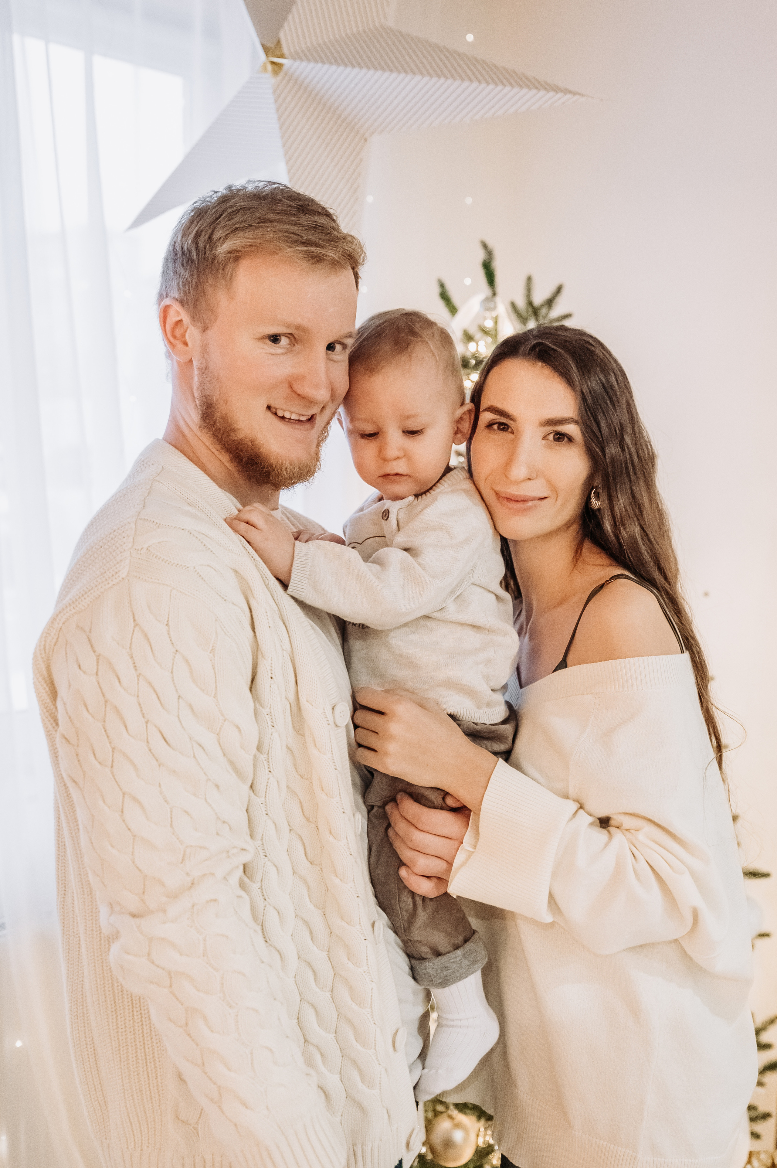 Новогодняя семейная фотосессия Вити, Насти и Матвея. Фотограф в Москве и Московской области Таня Яблочкина