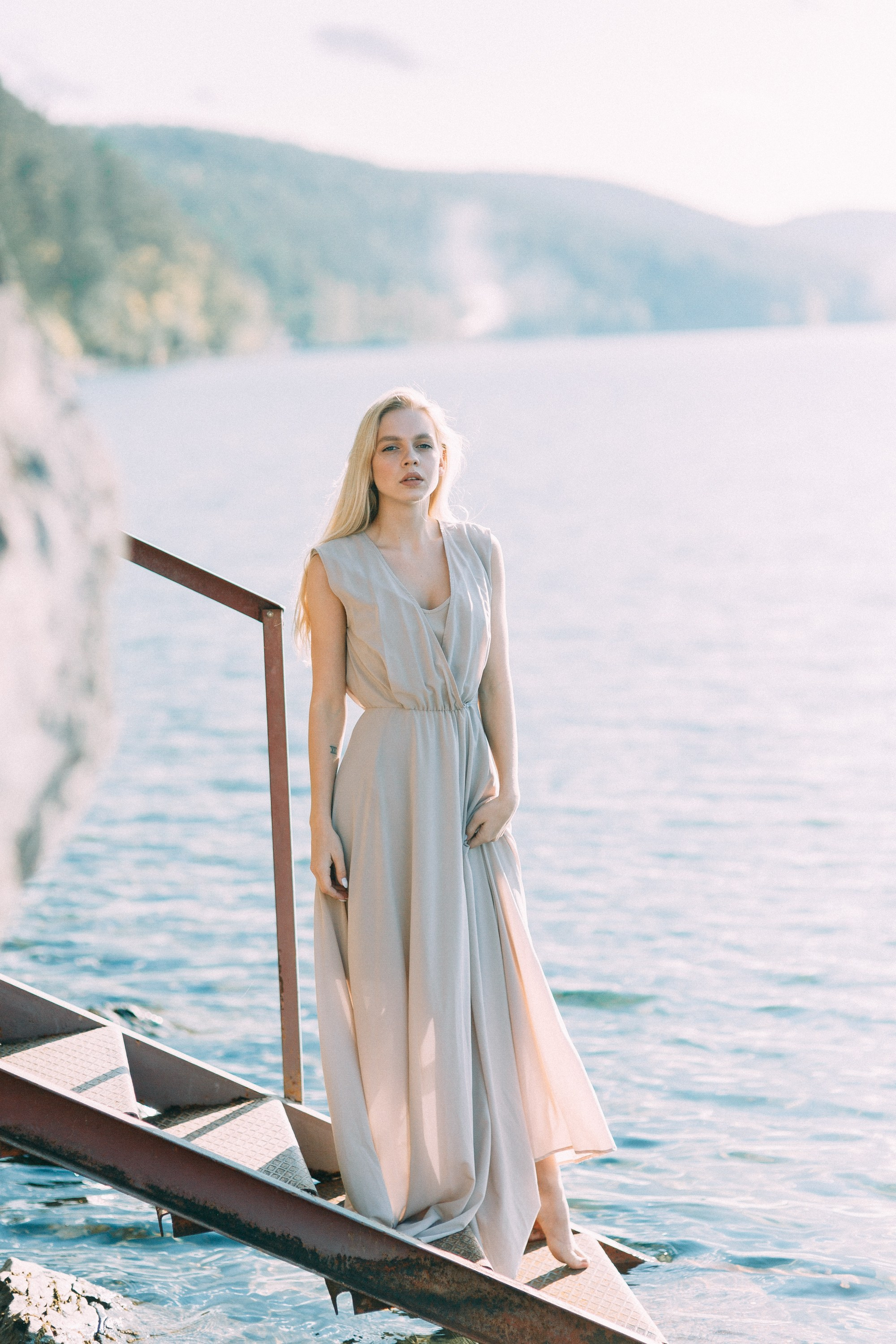 Закатная съемка на озере Тургояк