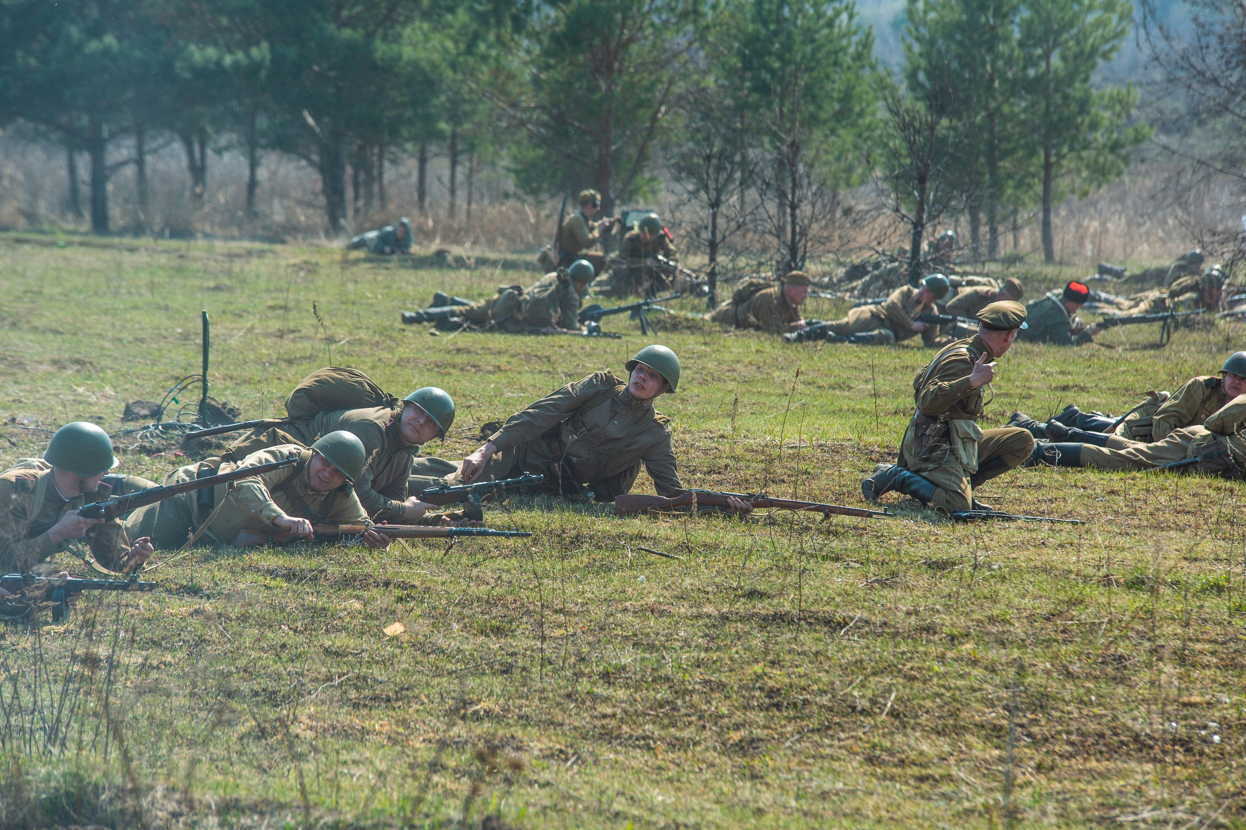 РЕКОНСТРУКЦИЯ БОЯ — ВОВ — БИТВА ЗА ГОРОД. Профессиональный фотограф в Мценске и Орловской области