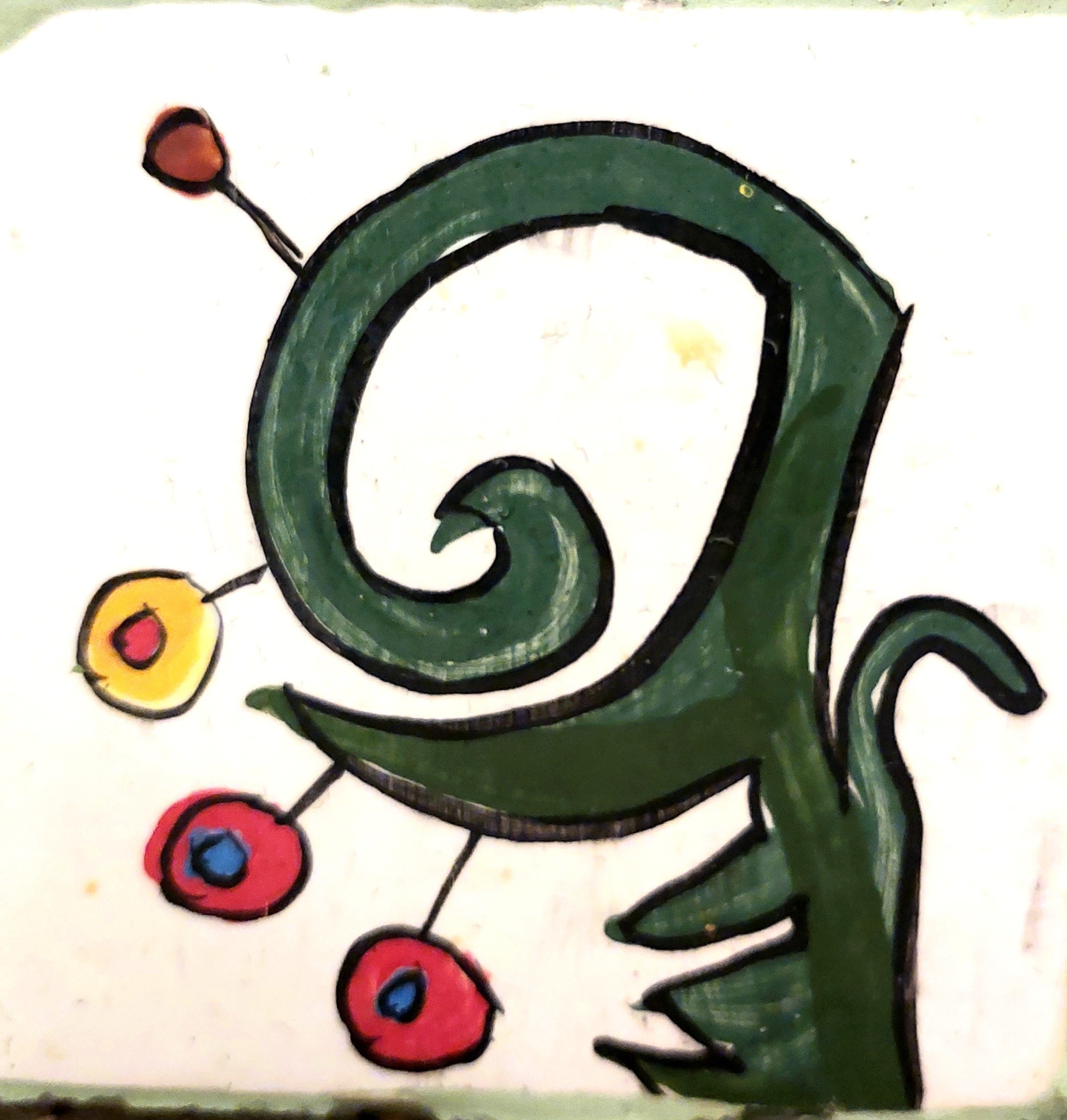 Много плиток-цветочков. Керамика с историей. Елена Рогалёва