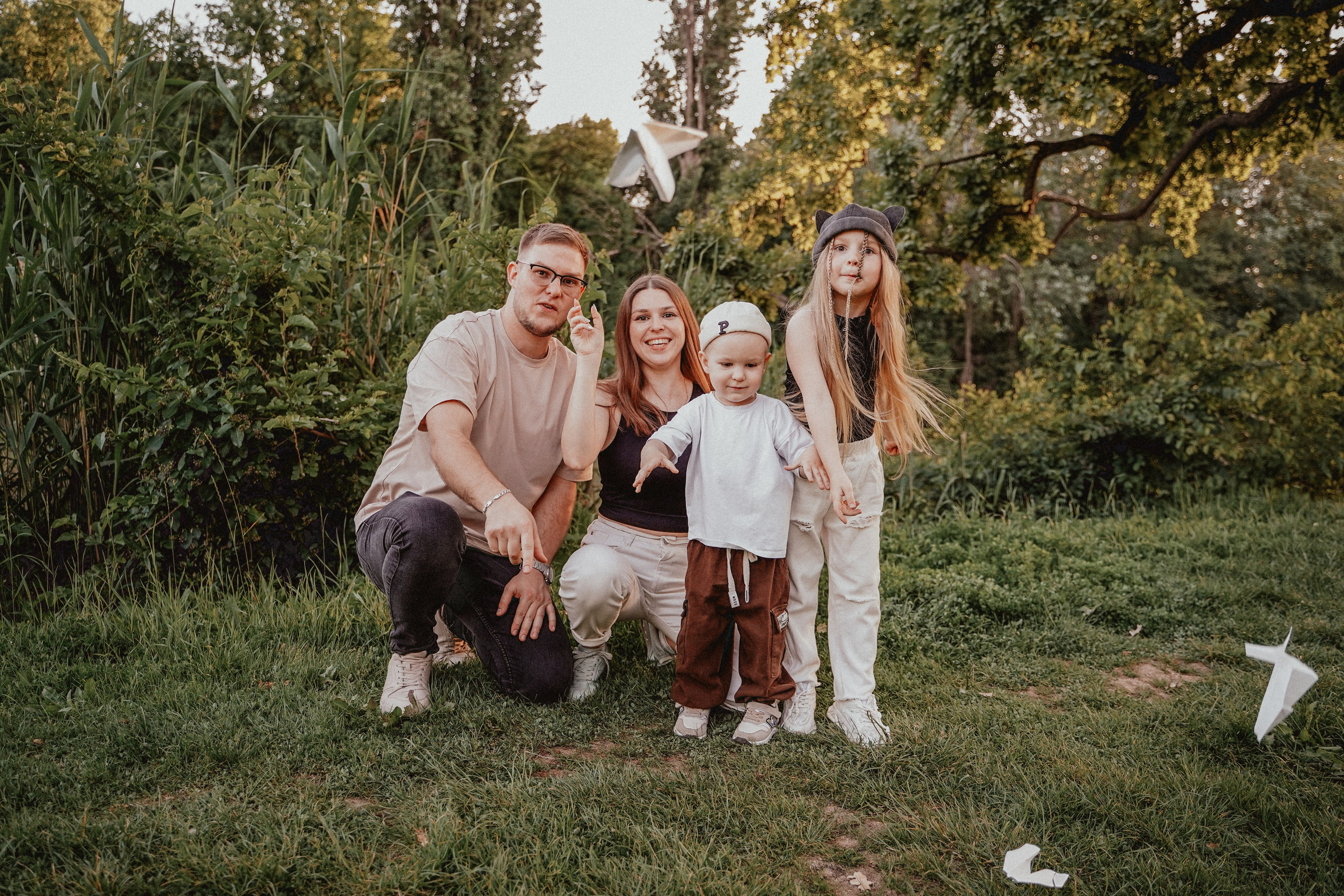 Семейная фотосессия со скейтом и самокатом. Семейный и женский фотограф в Краснодаре Анастасия Приймак