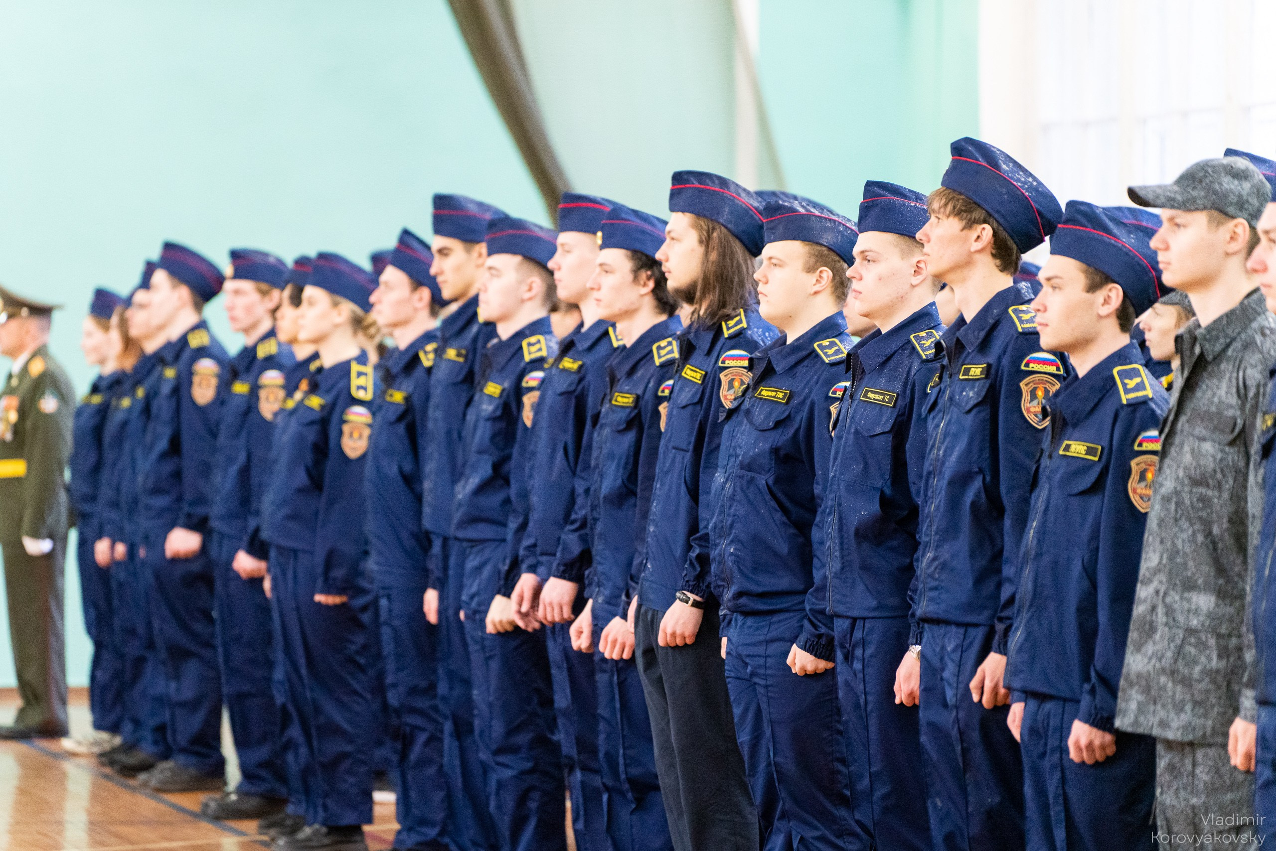 Торжественное закрытие курса военной подготовки. Фотограф Владимир Коровяковский